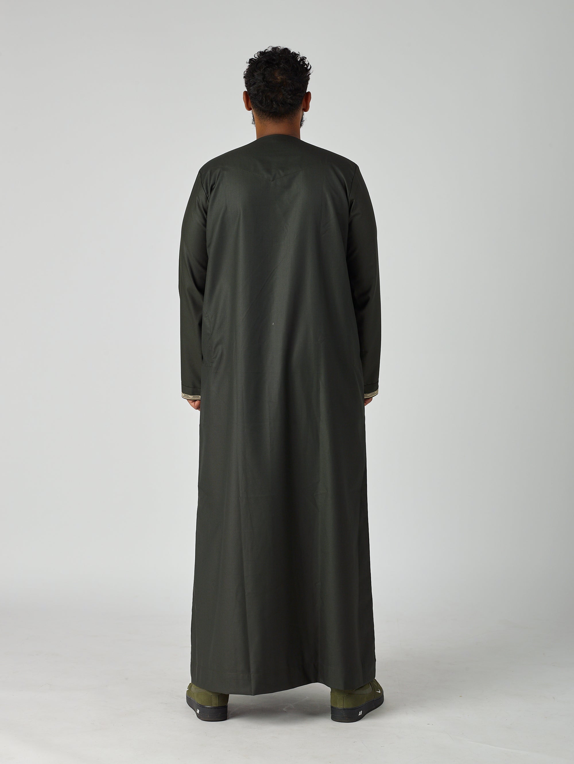 Embroidered Omani Thobe - Green