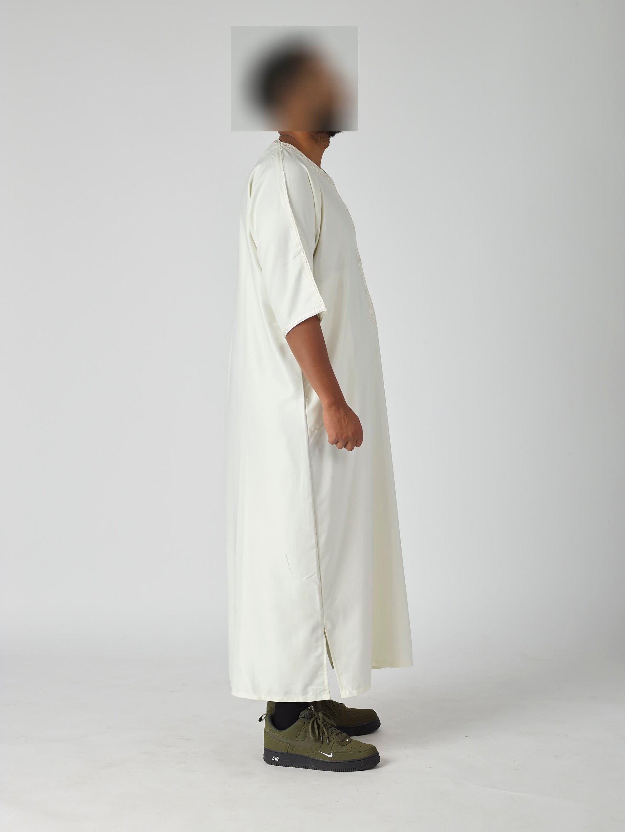 Ivory White Moroccan Gandoura
