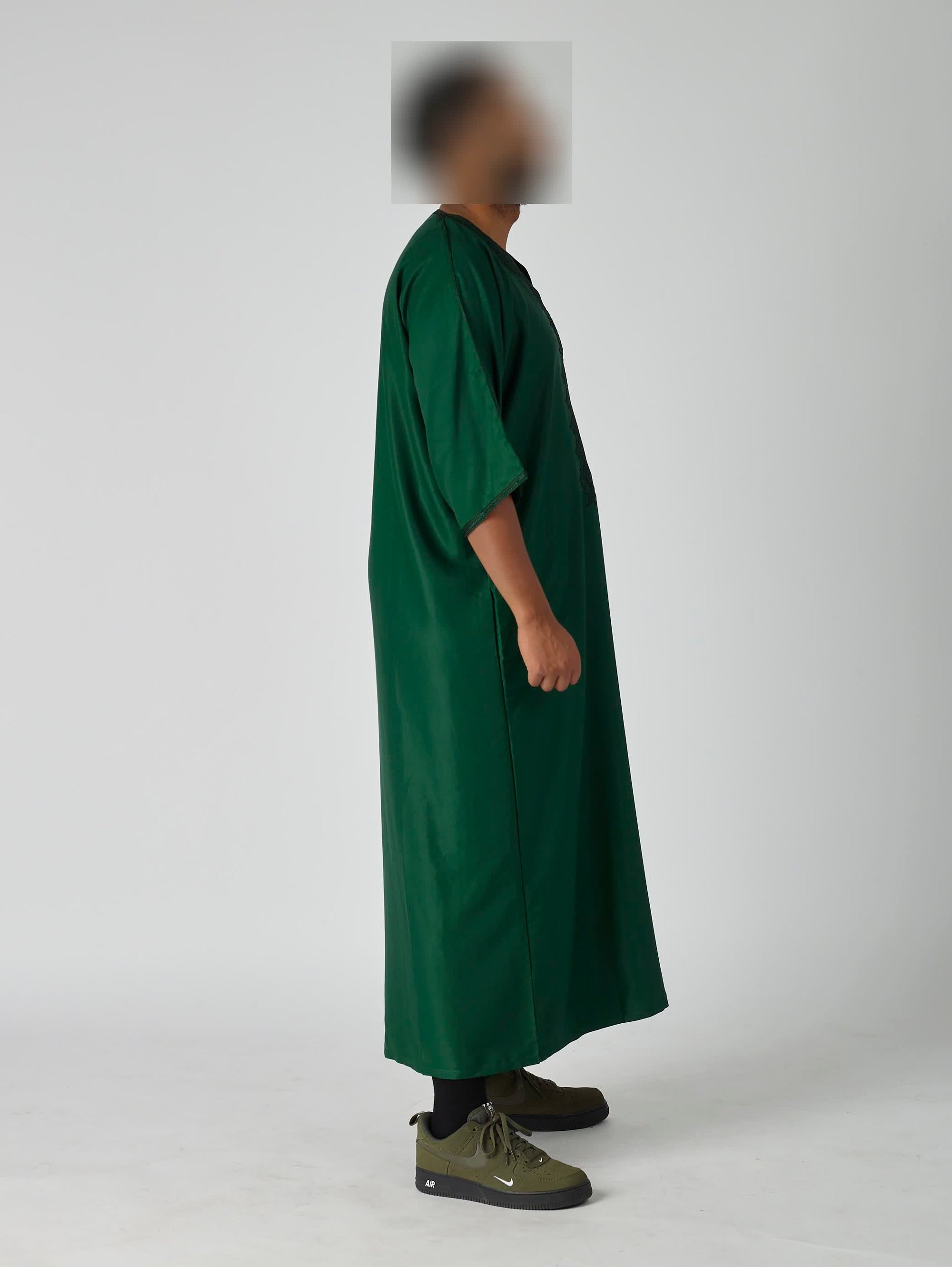 Luxury Green Moroccan Gandoura