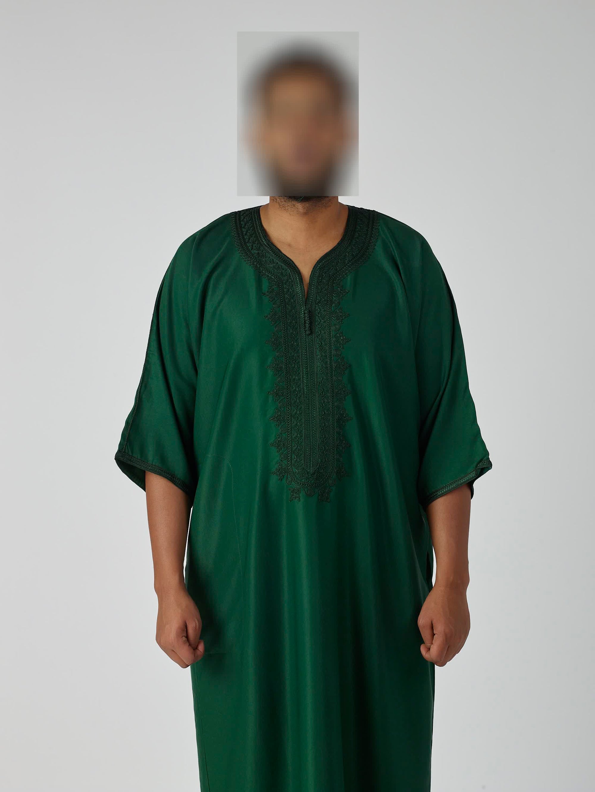 Luxury Green Moroccan Gandoura