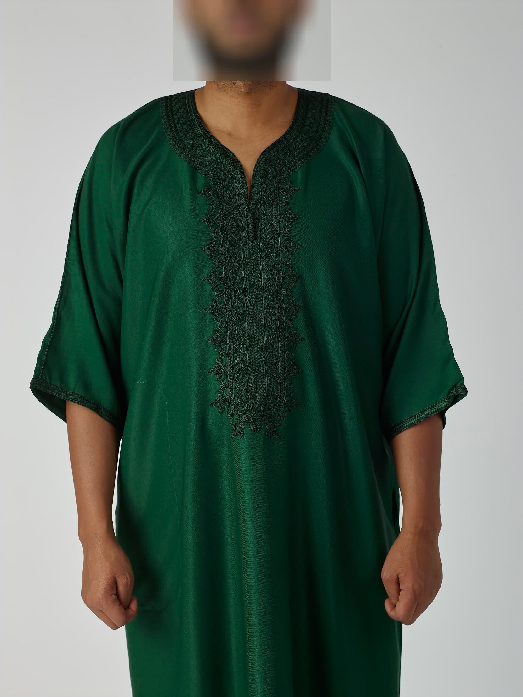 Luxury Green Moroccan Gandoura