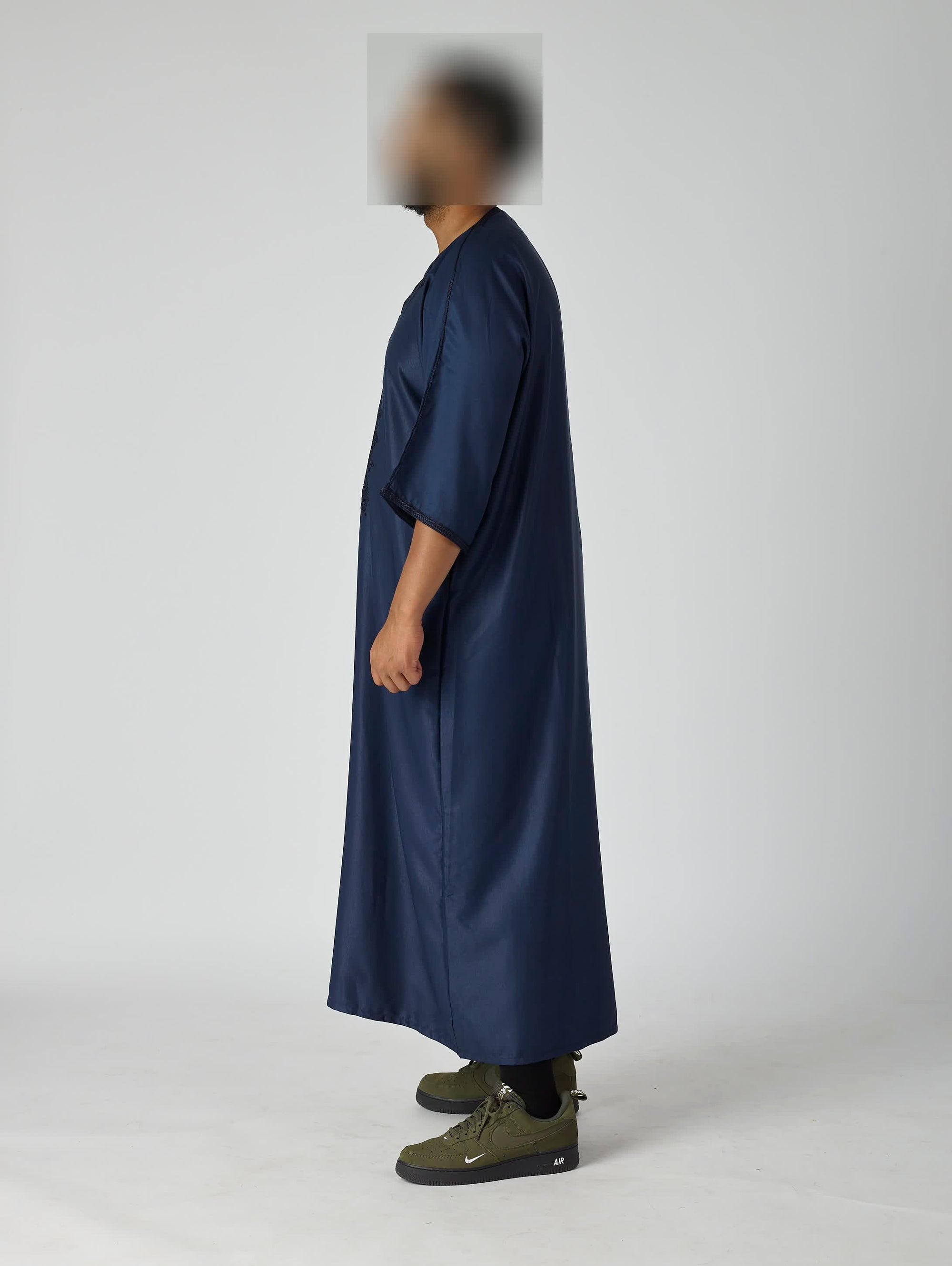 Navy Blue Moroccan Gandoura