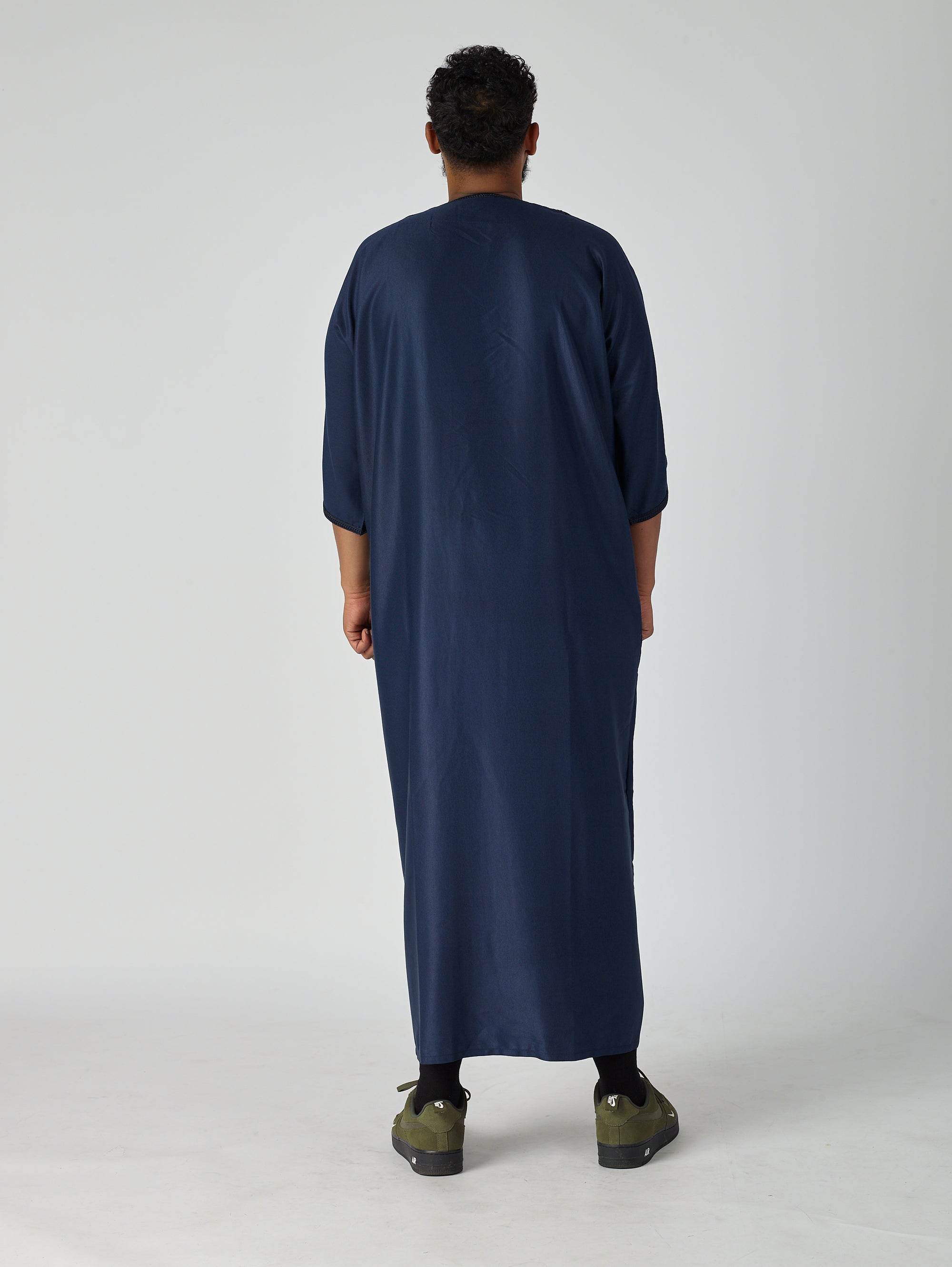 Navy Blue Moroccan Gandoura