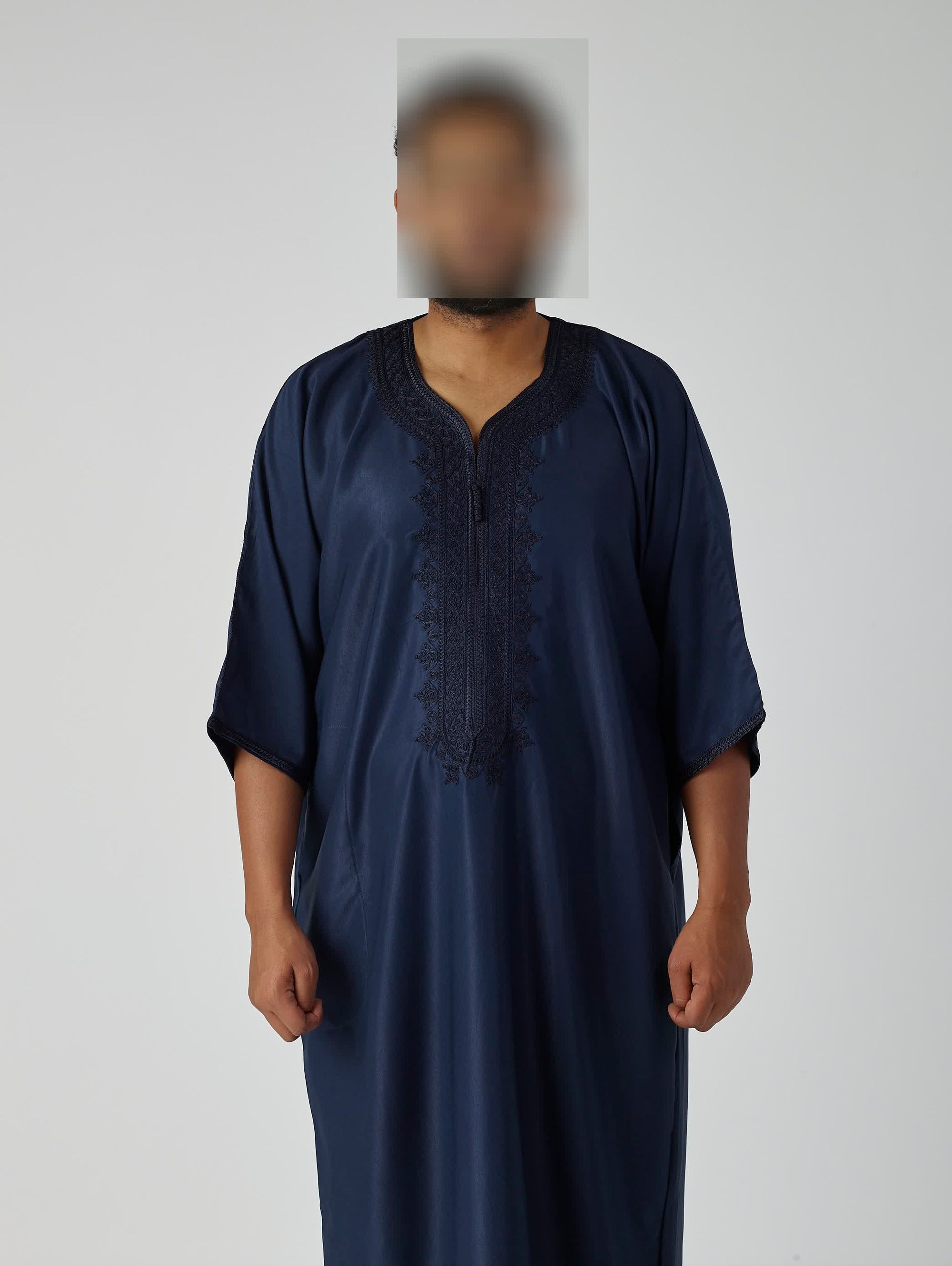 Navy Blue Moroccan Gandoura