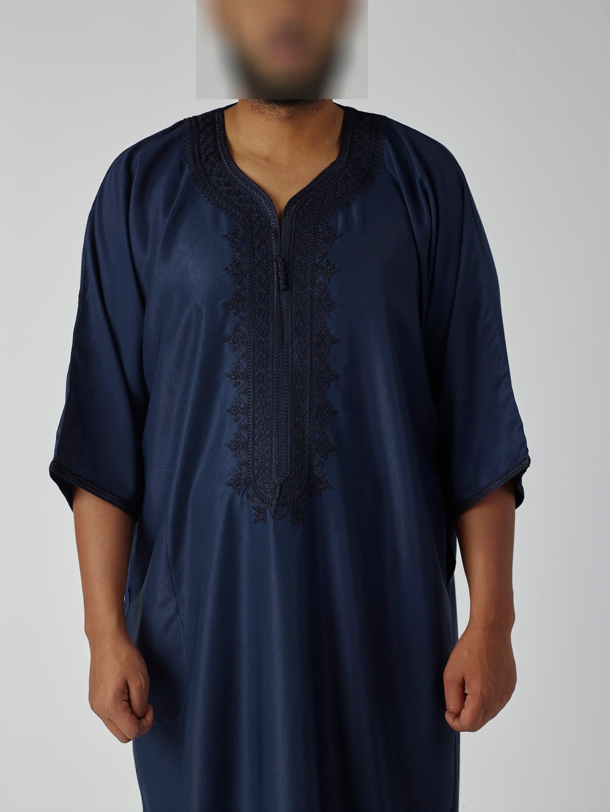 Navy Blue Moroccan Gandoura