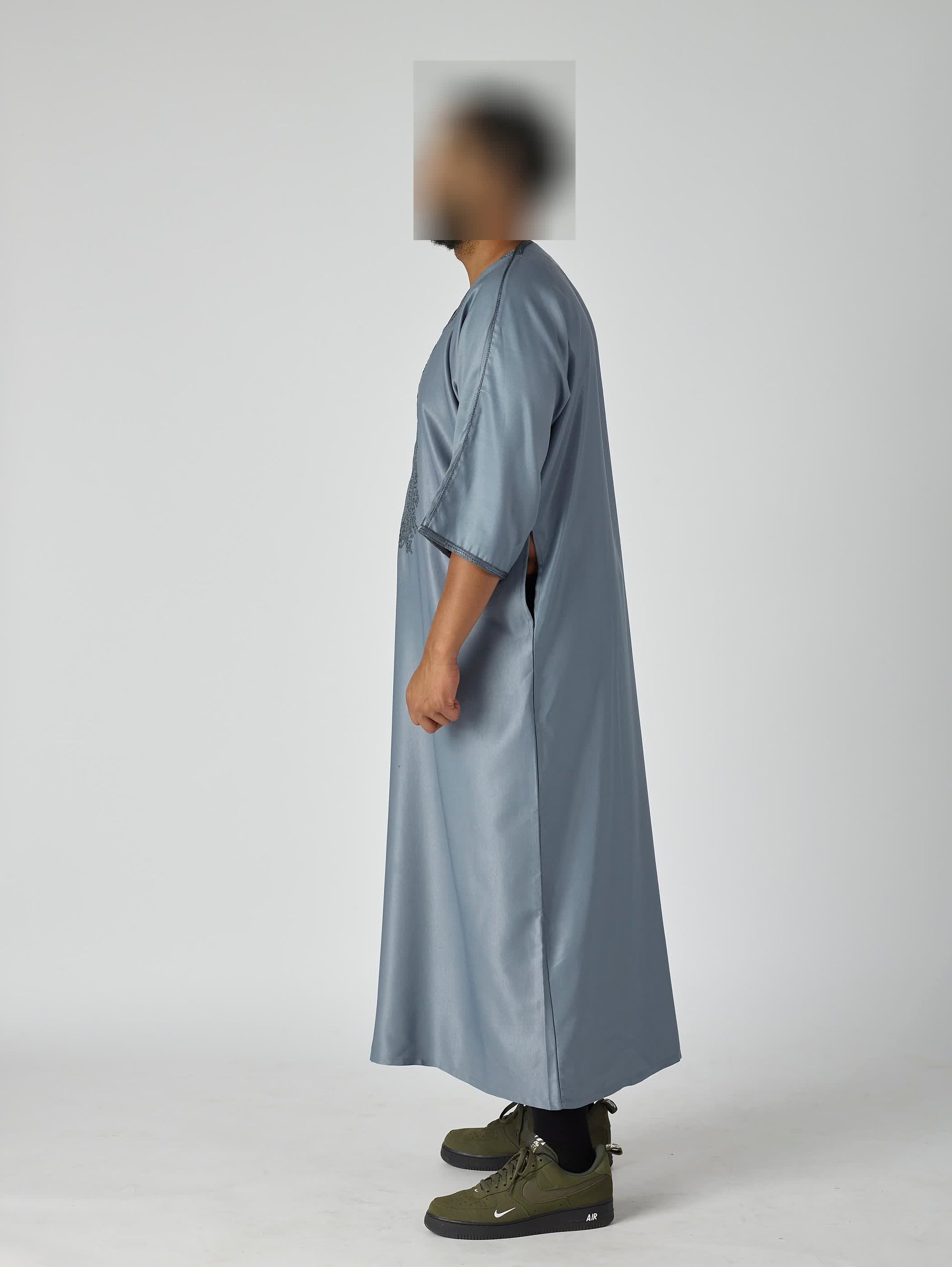 Arctic Grey Moroccan Gandoura