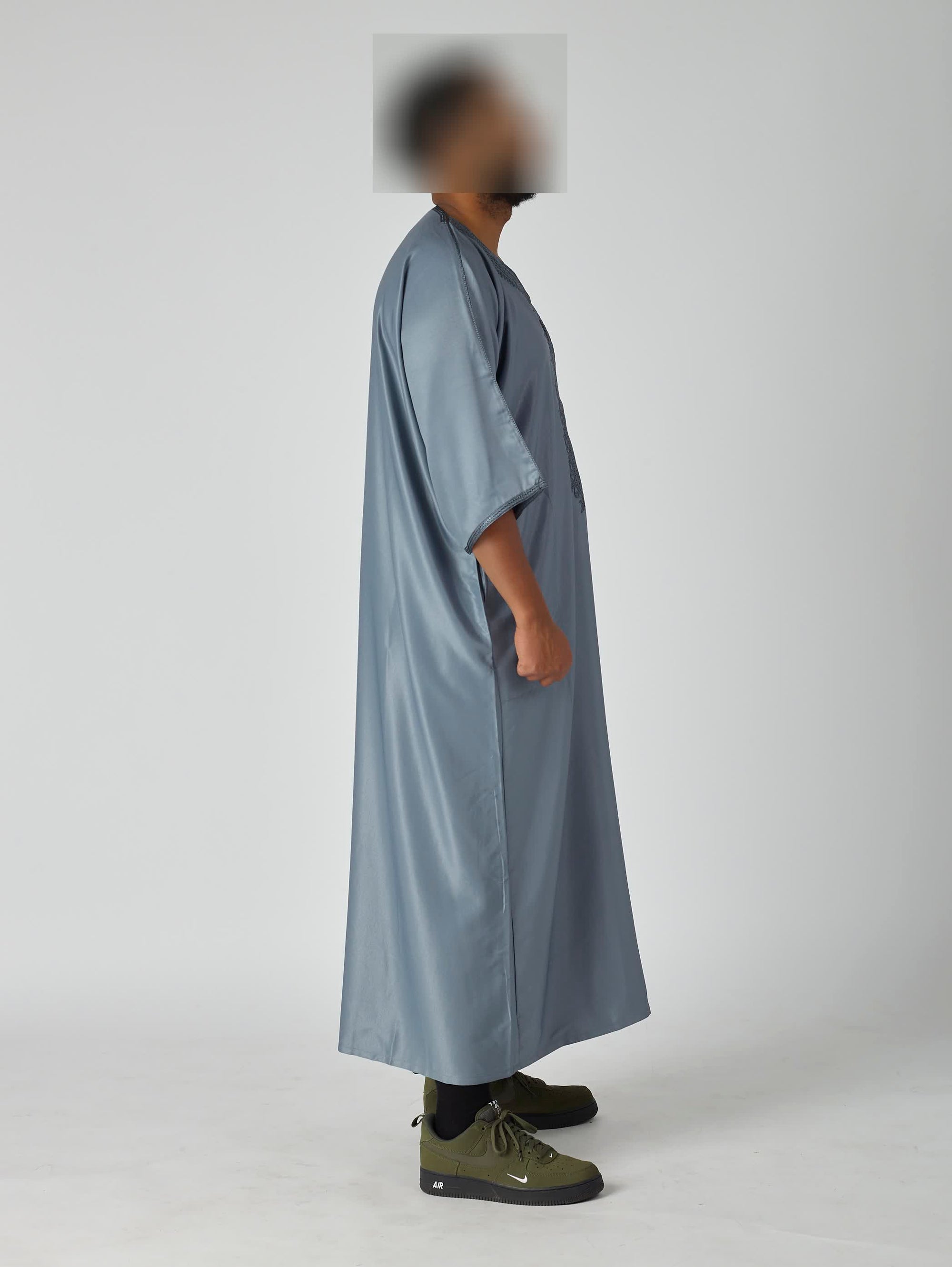 Arctic Grey Moroccan Gandoura