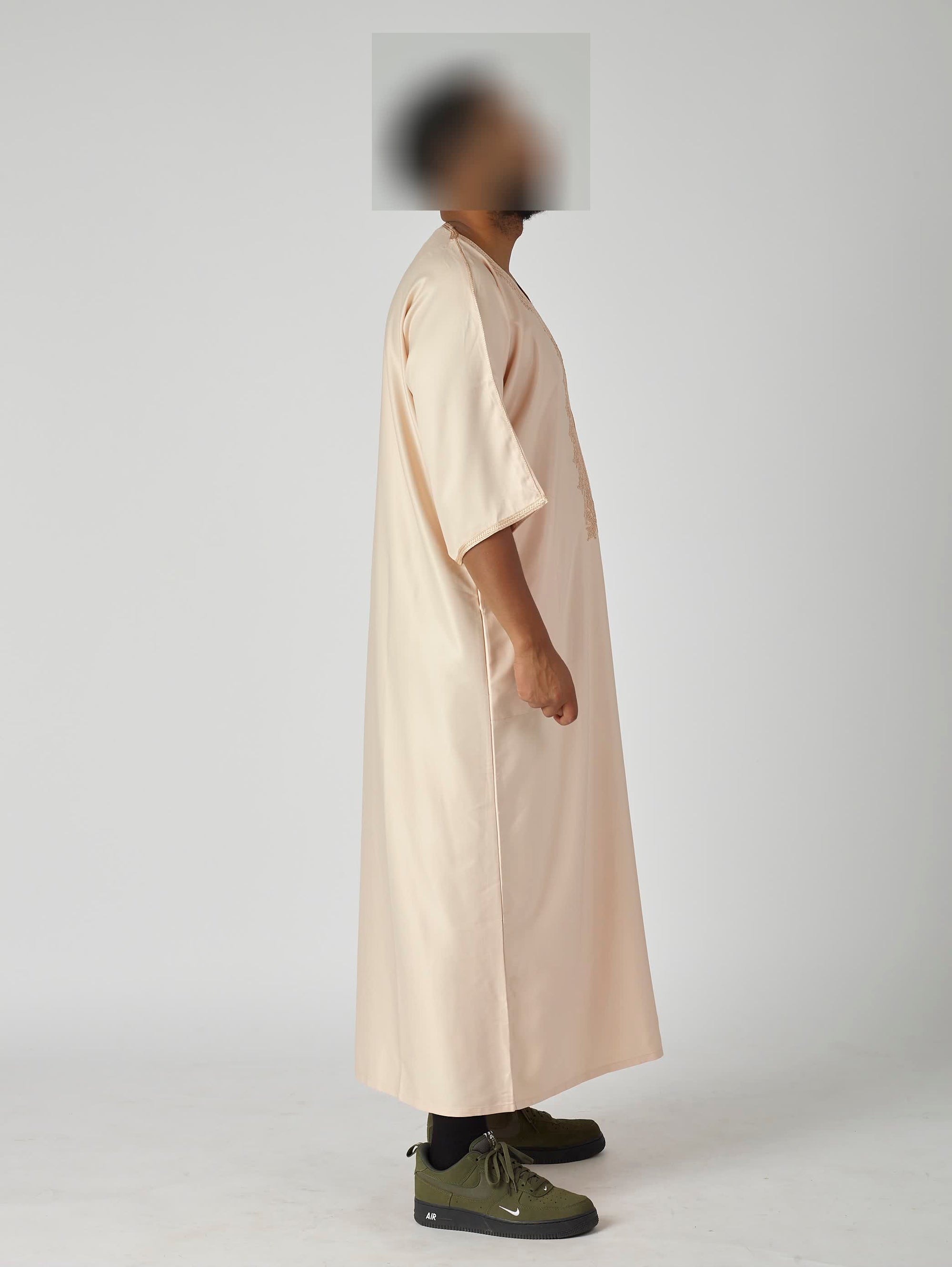 Rose Cream Moroccan Gandoura