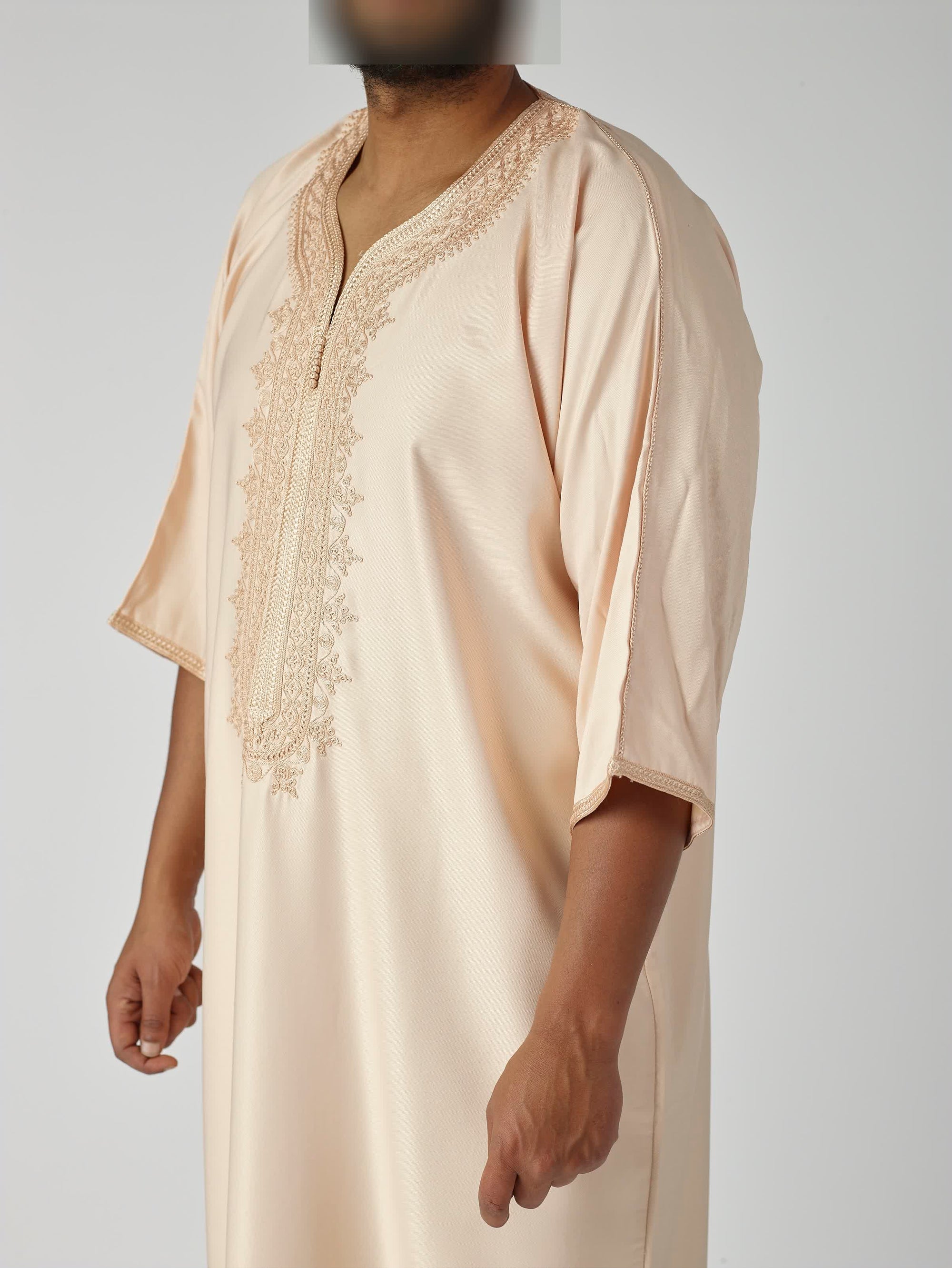 Rose Cream Moroccan Gandoura