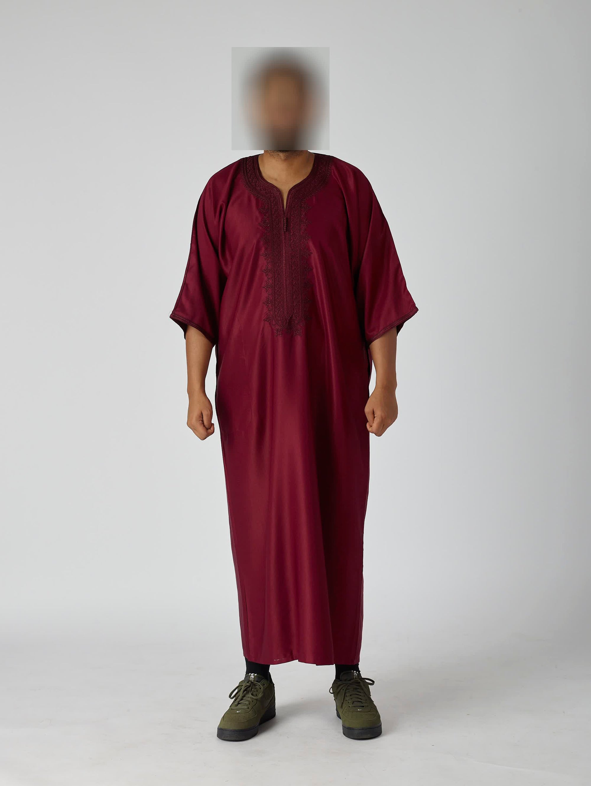 Morrocan gundoura - Burgundy/ maroon