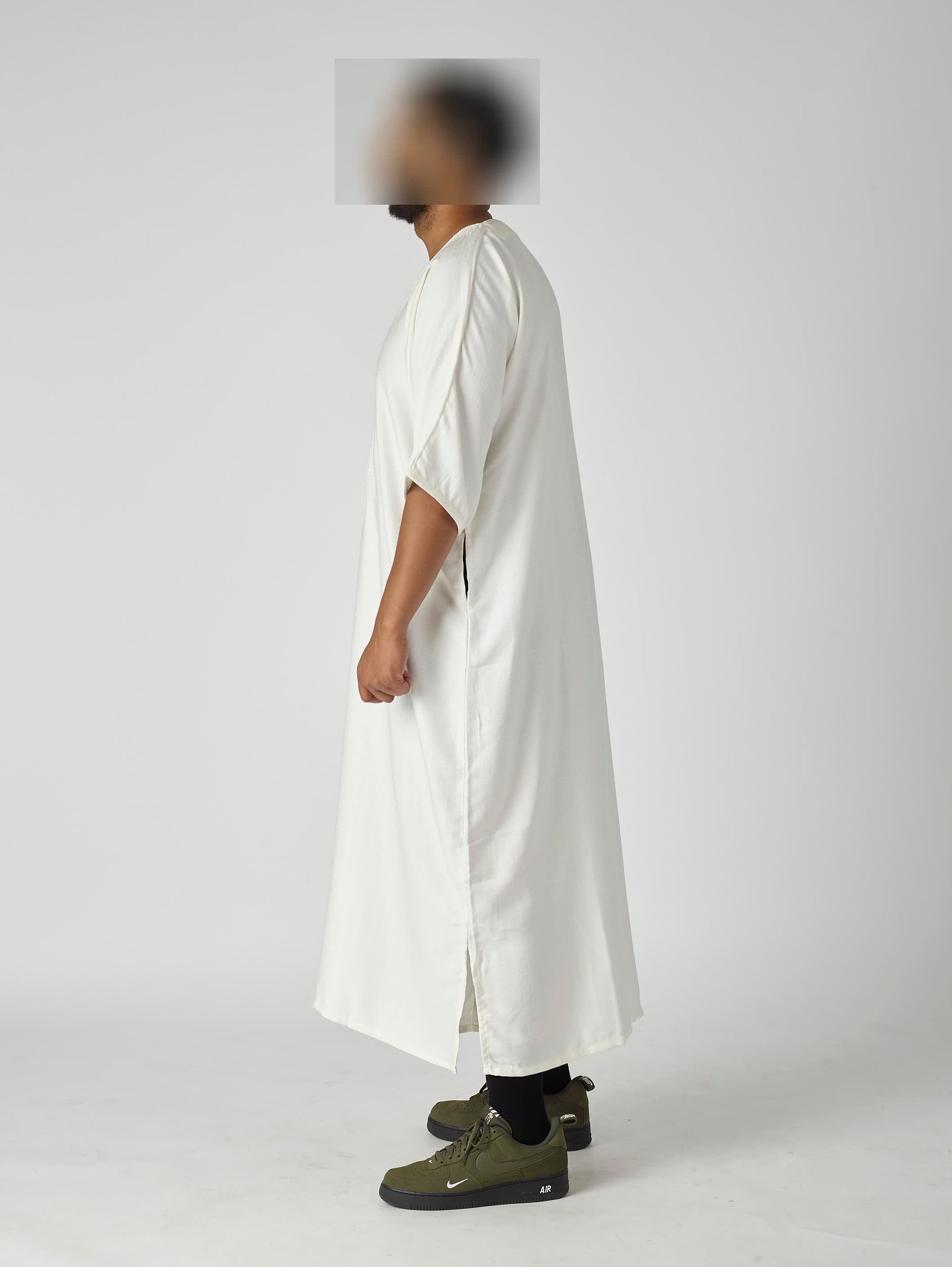 Essential Moroccan Gandoura - Luxurious White
