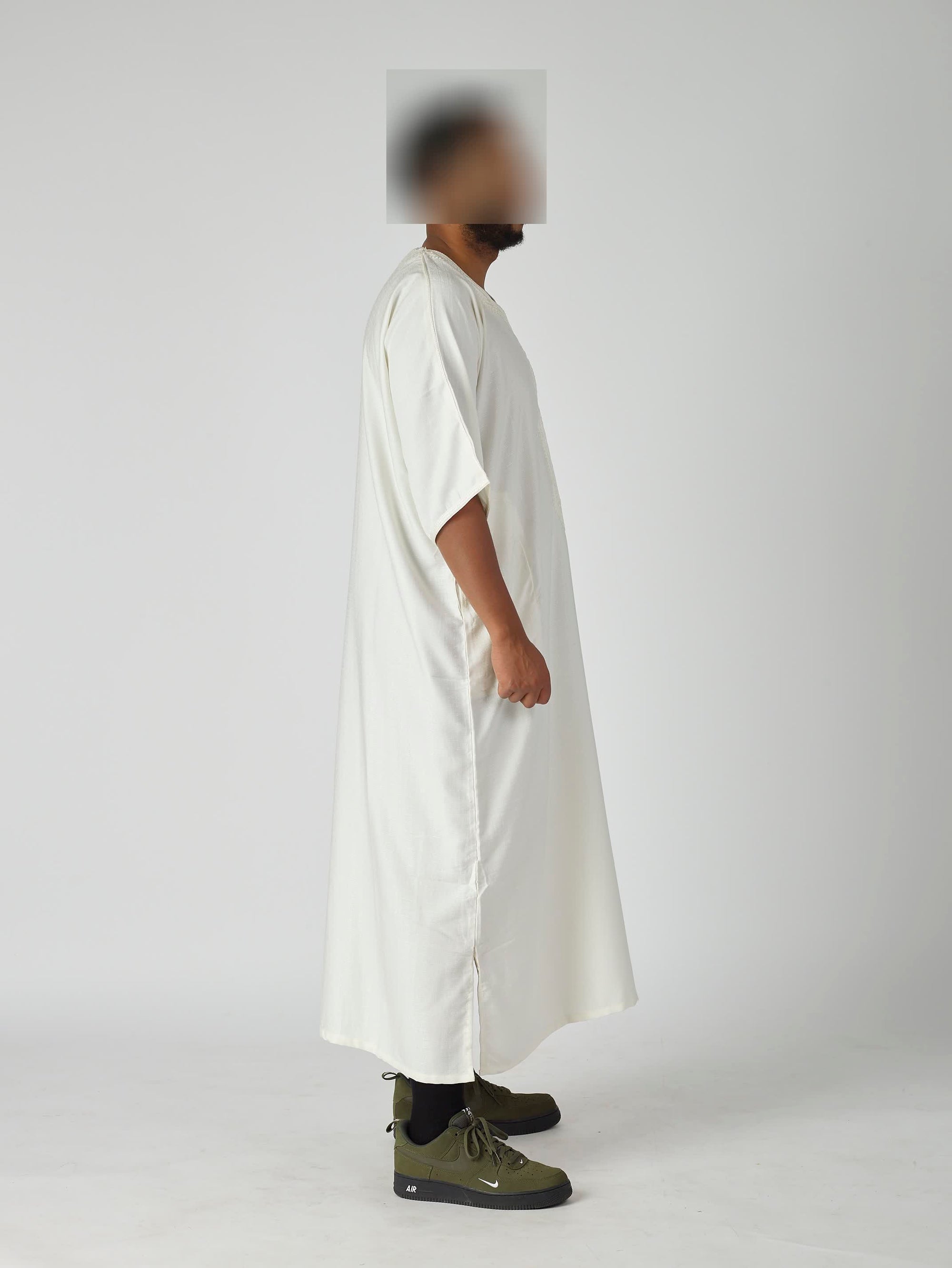 Essential Moroccan Gandoura - Luxurious White