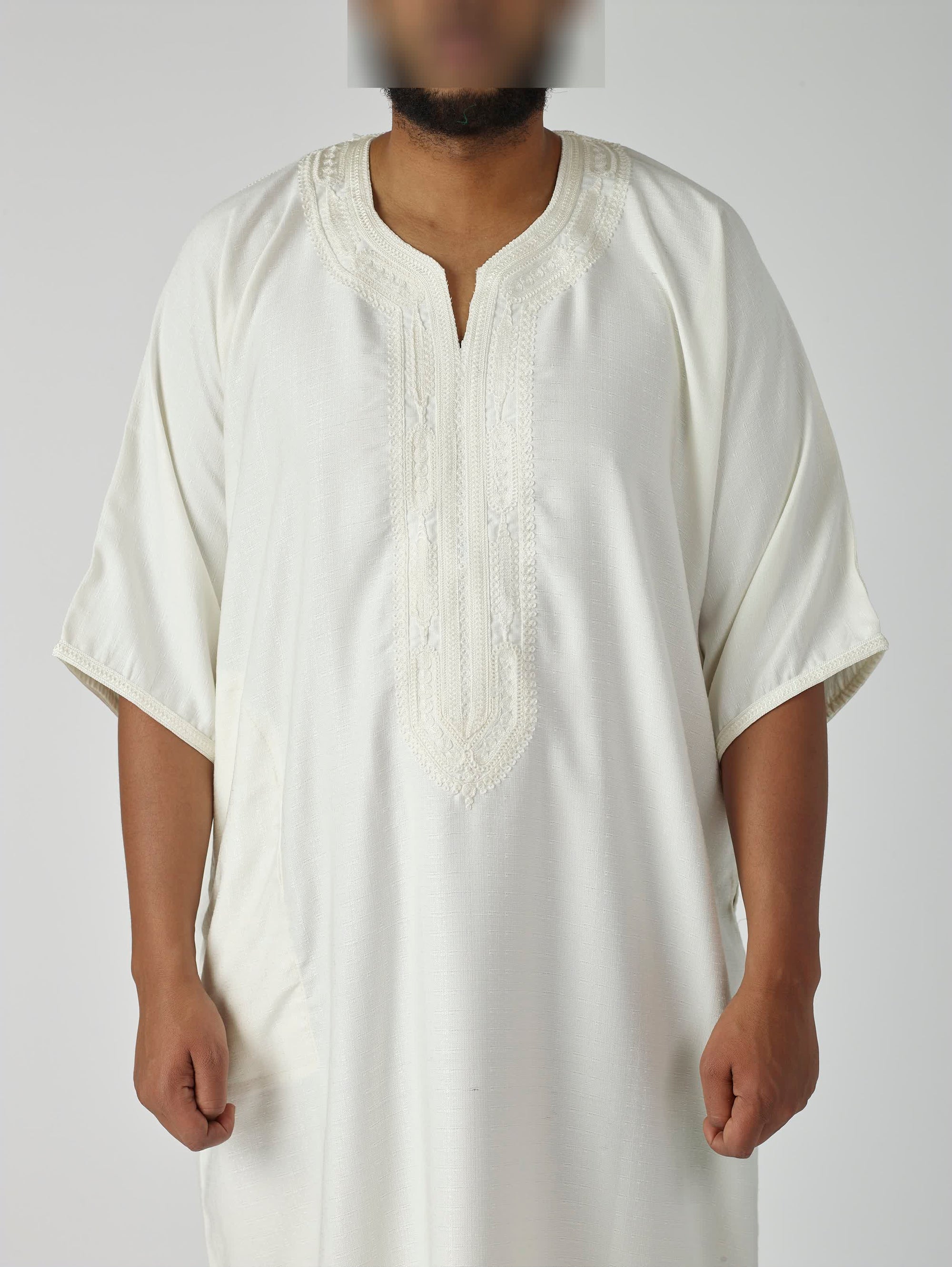 Essential Moroccan Gandoura - Luxurious White