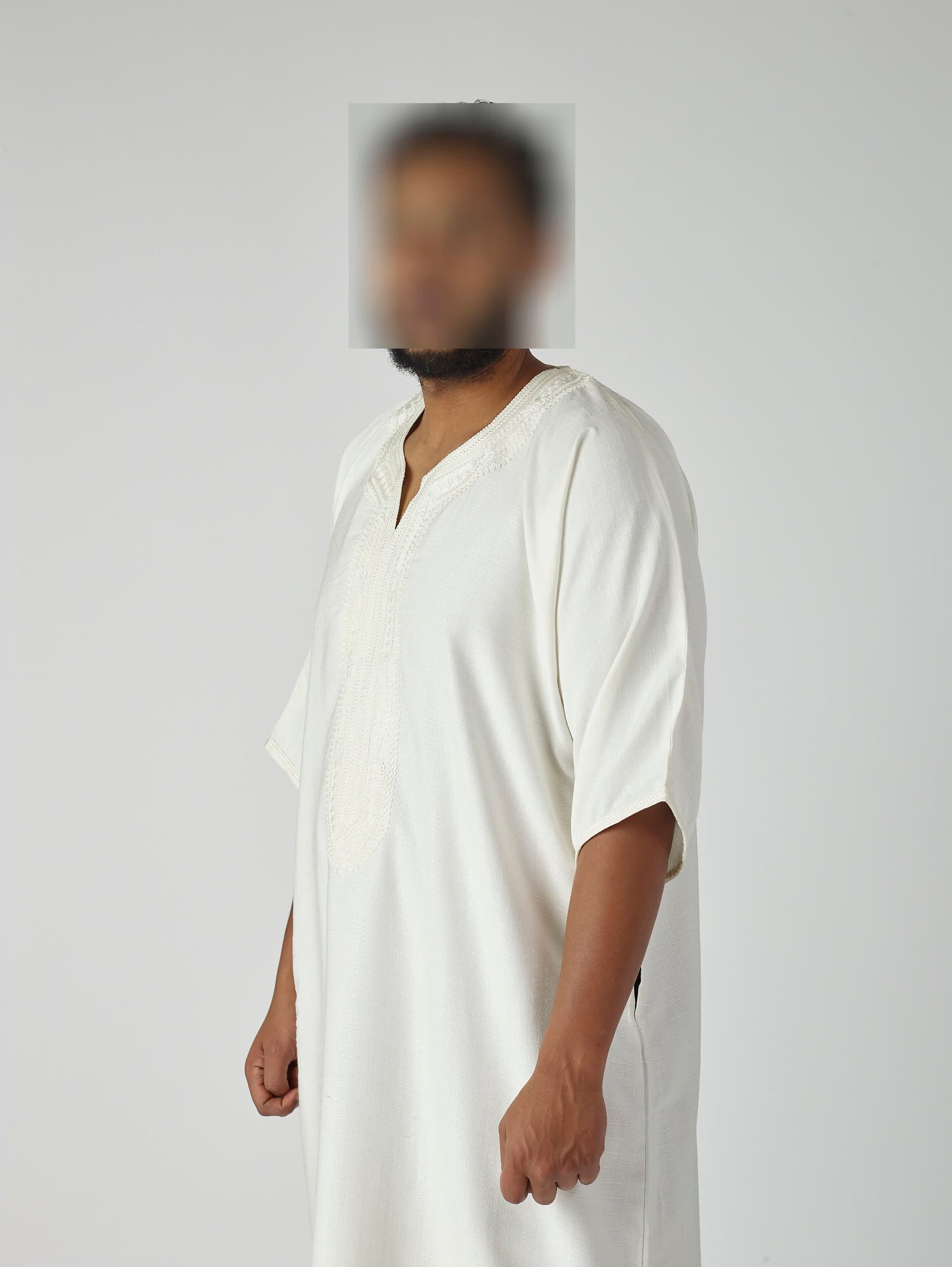 Essential Moroccan Gandoura - Luxurious White