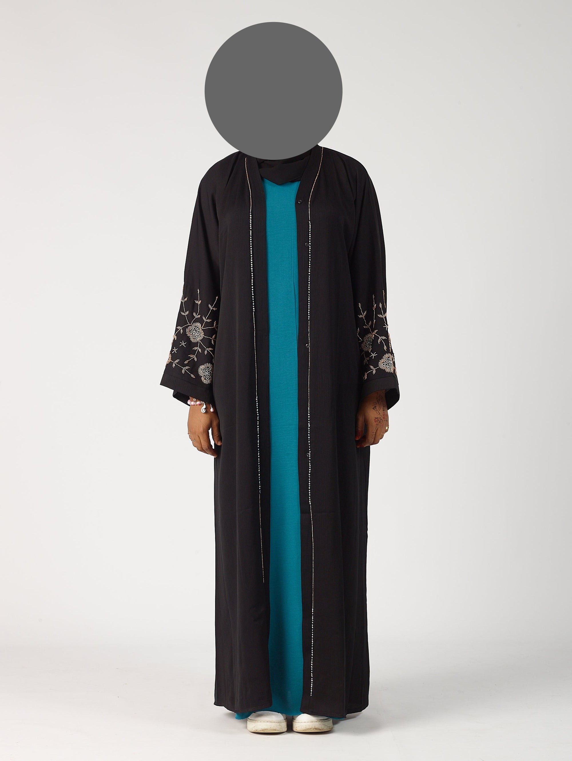 Fatima open abaya
