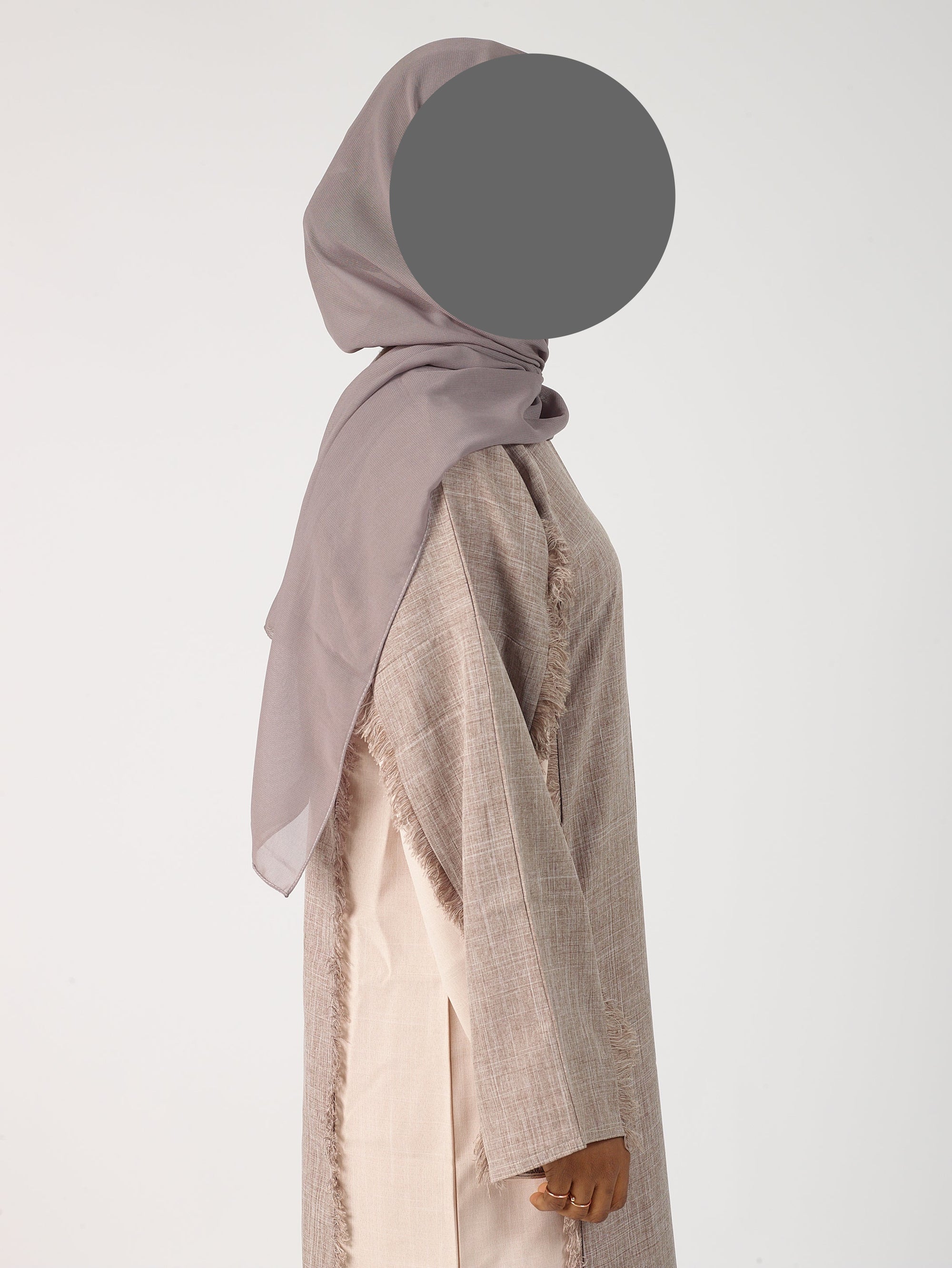 Bronze & Cream two tone abaya