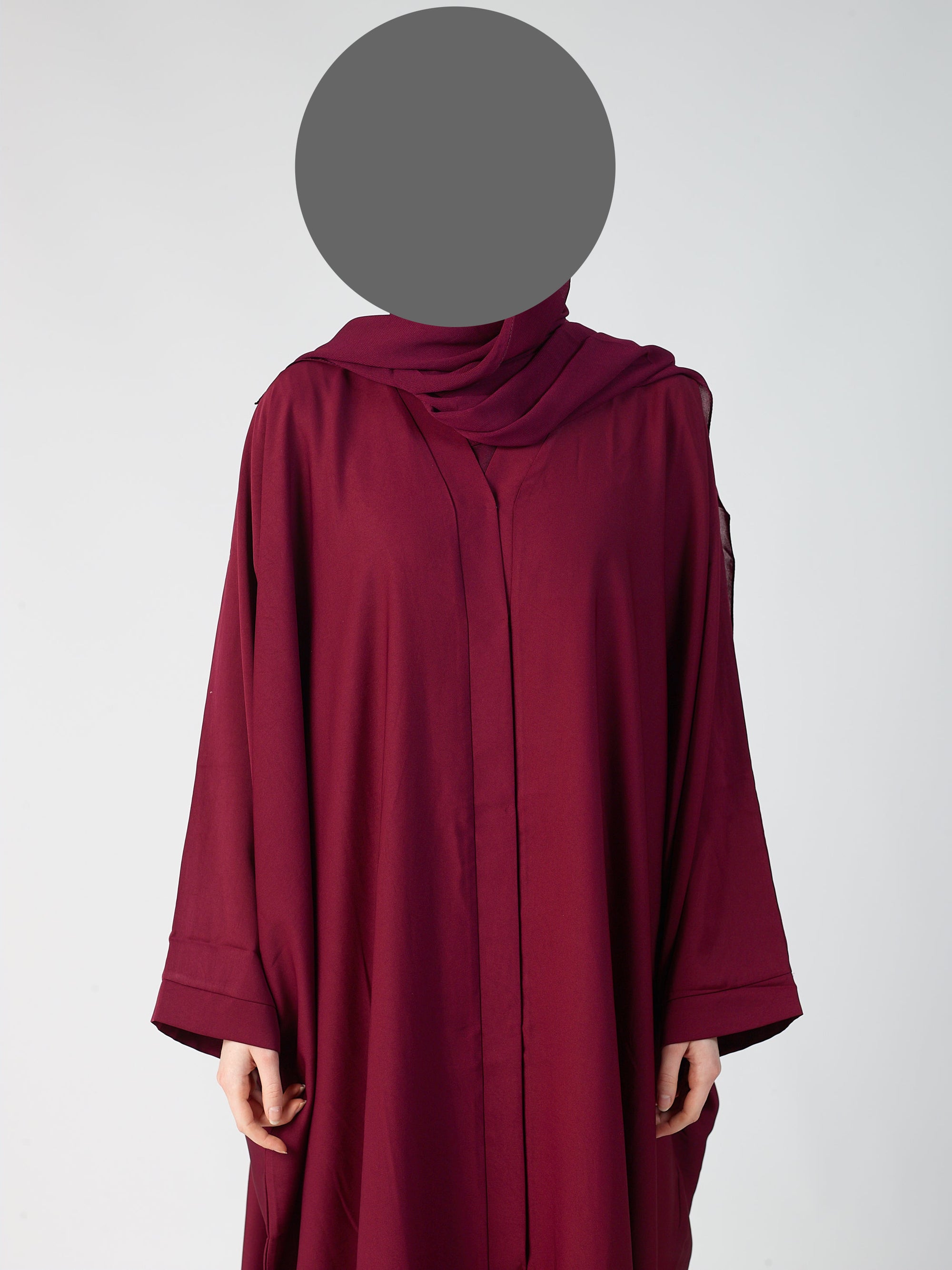 Batwing Open Abaya - wide sleeve -