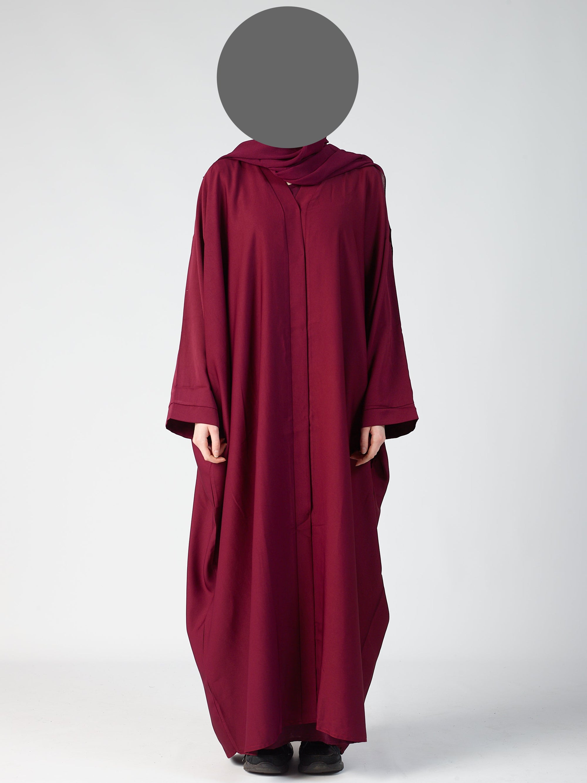 Batwing Open Abaya - wide sleeve -
