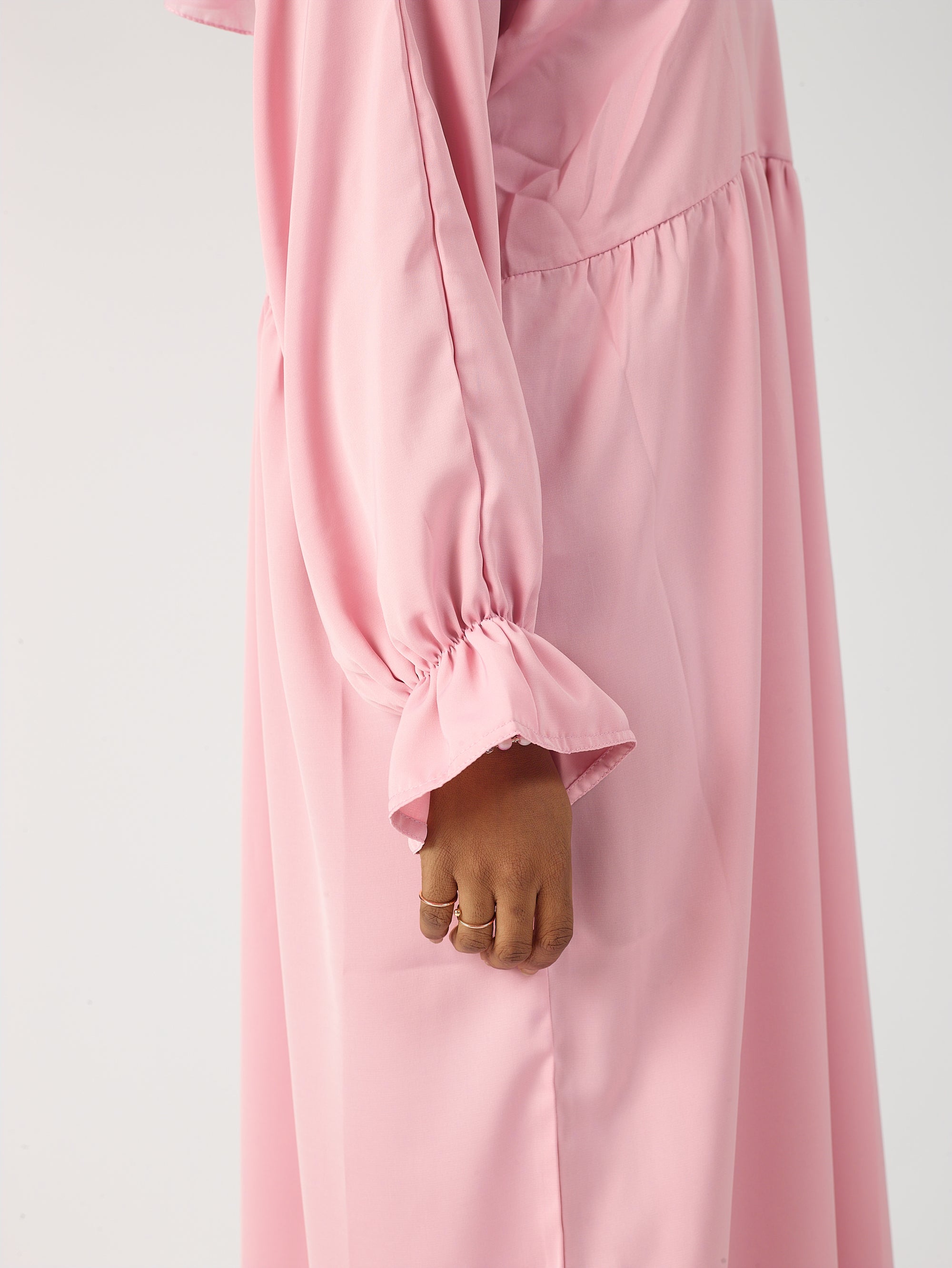 Frill sleeve abaya