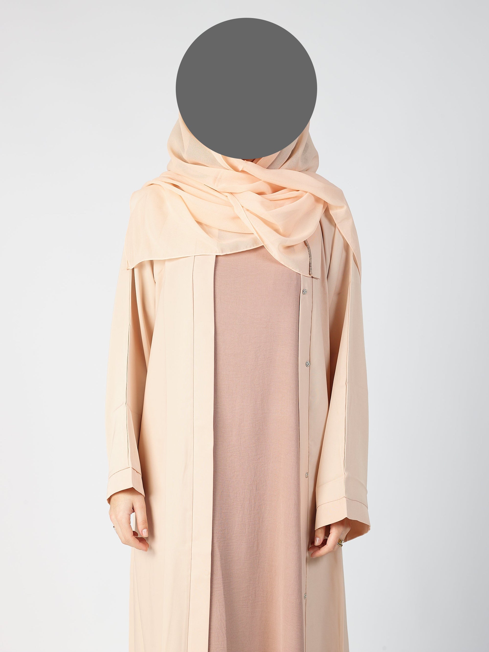 Open abaya - wide sleeve
