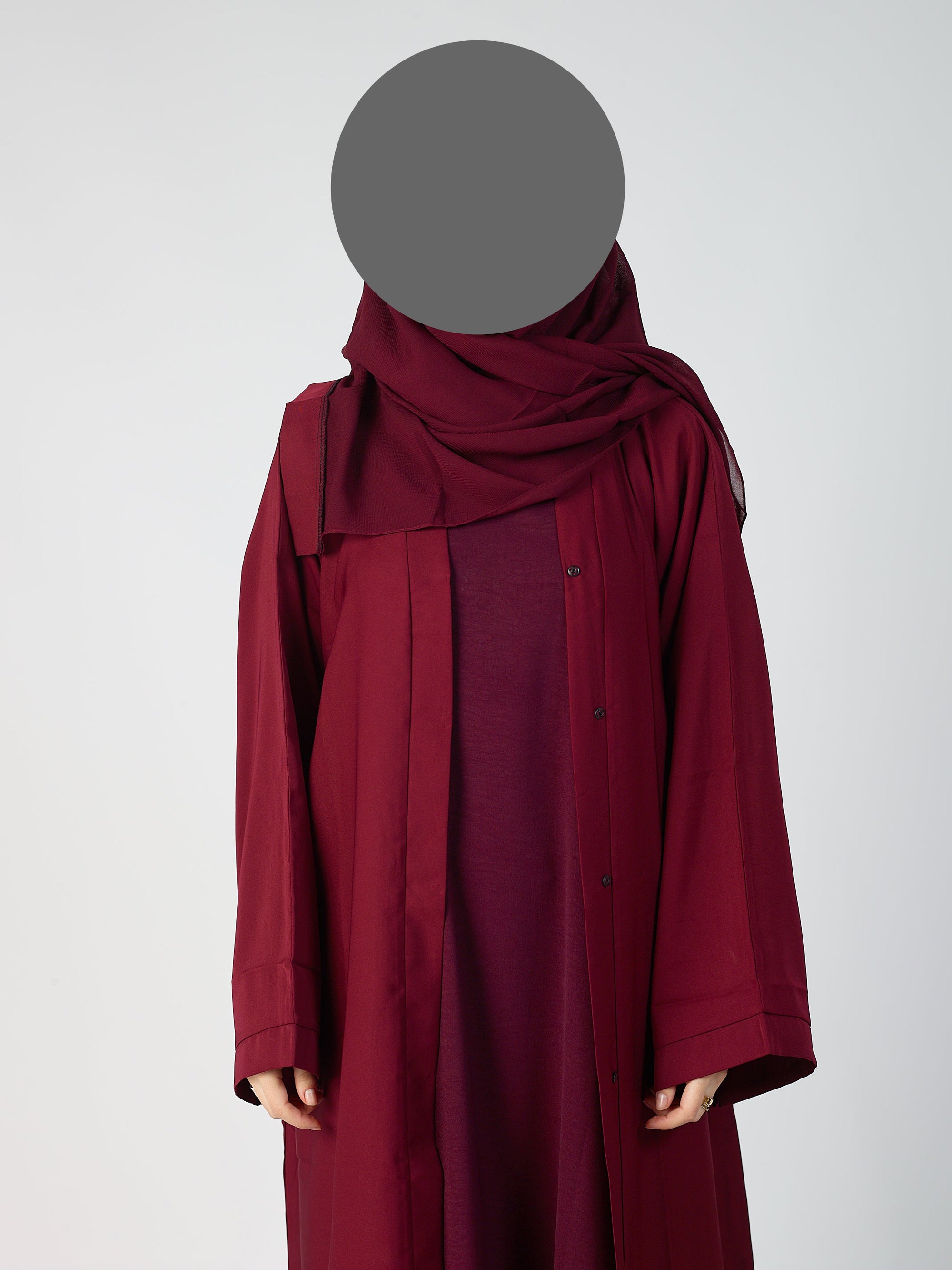 Open abaya - wide sleeve