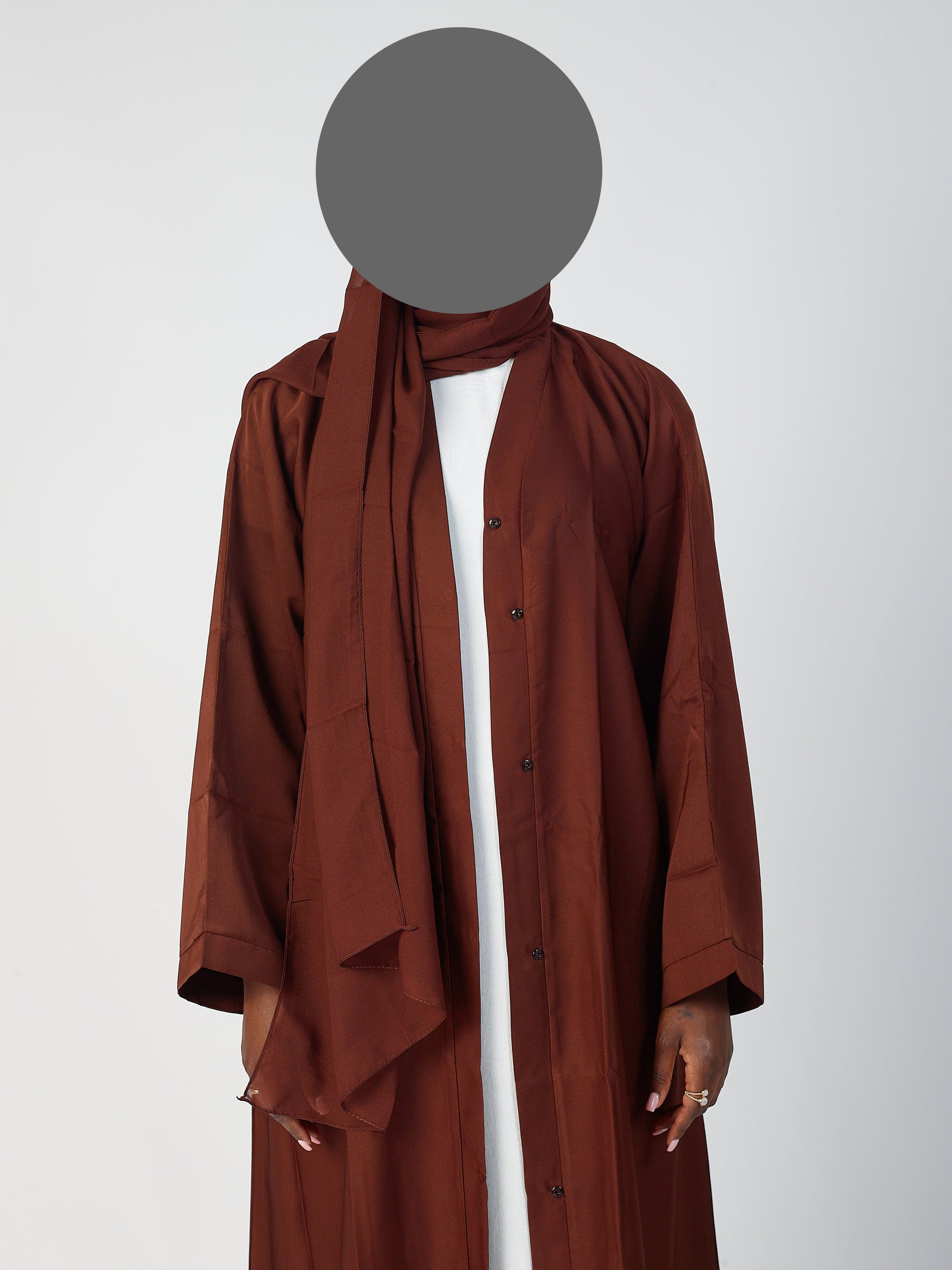 Open abaya - wide sleeve