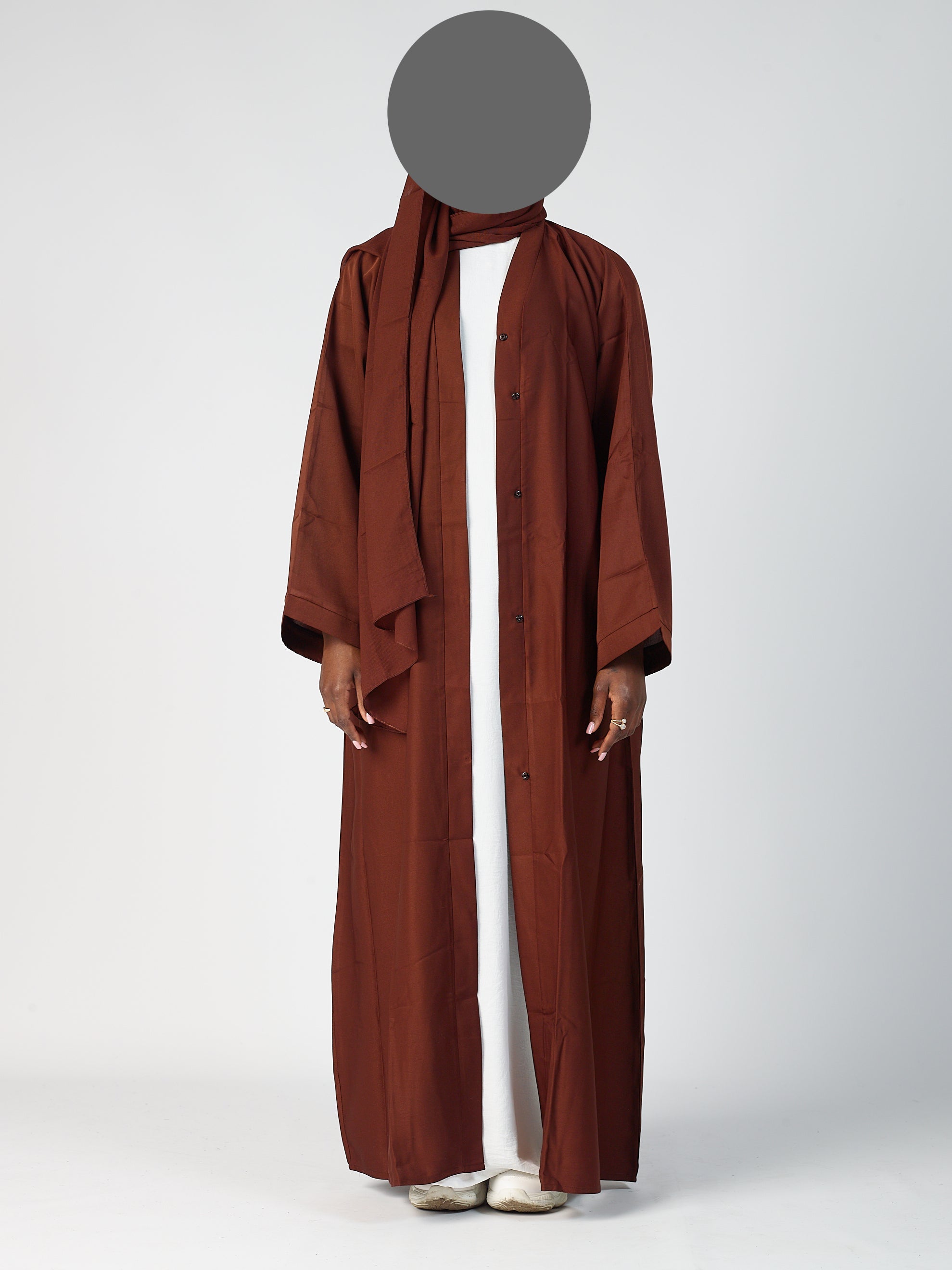Open abaya - wide sleeve