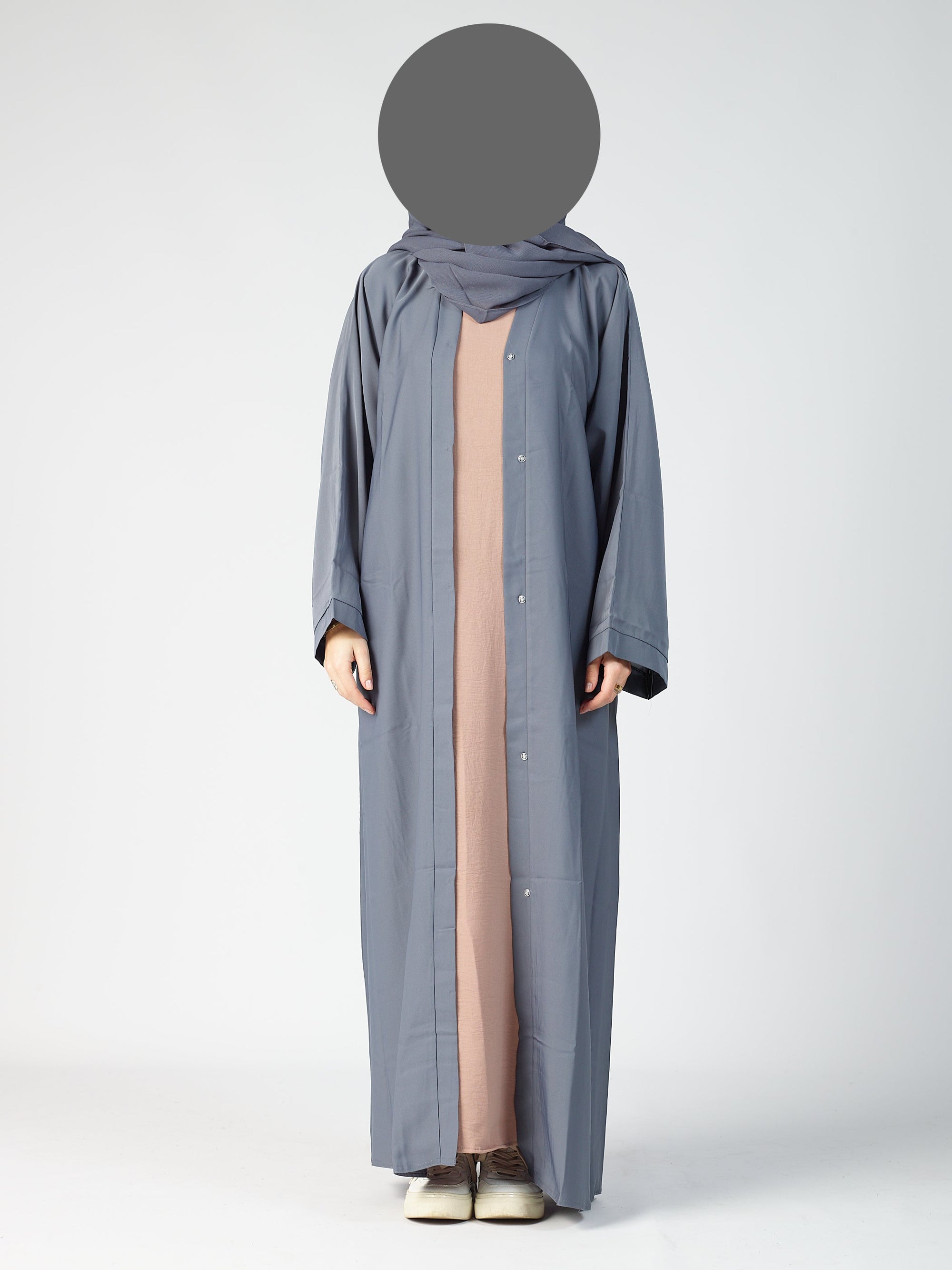 Open abaya - wide sleeve
