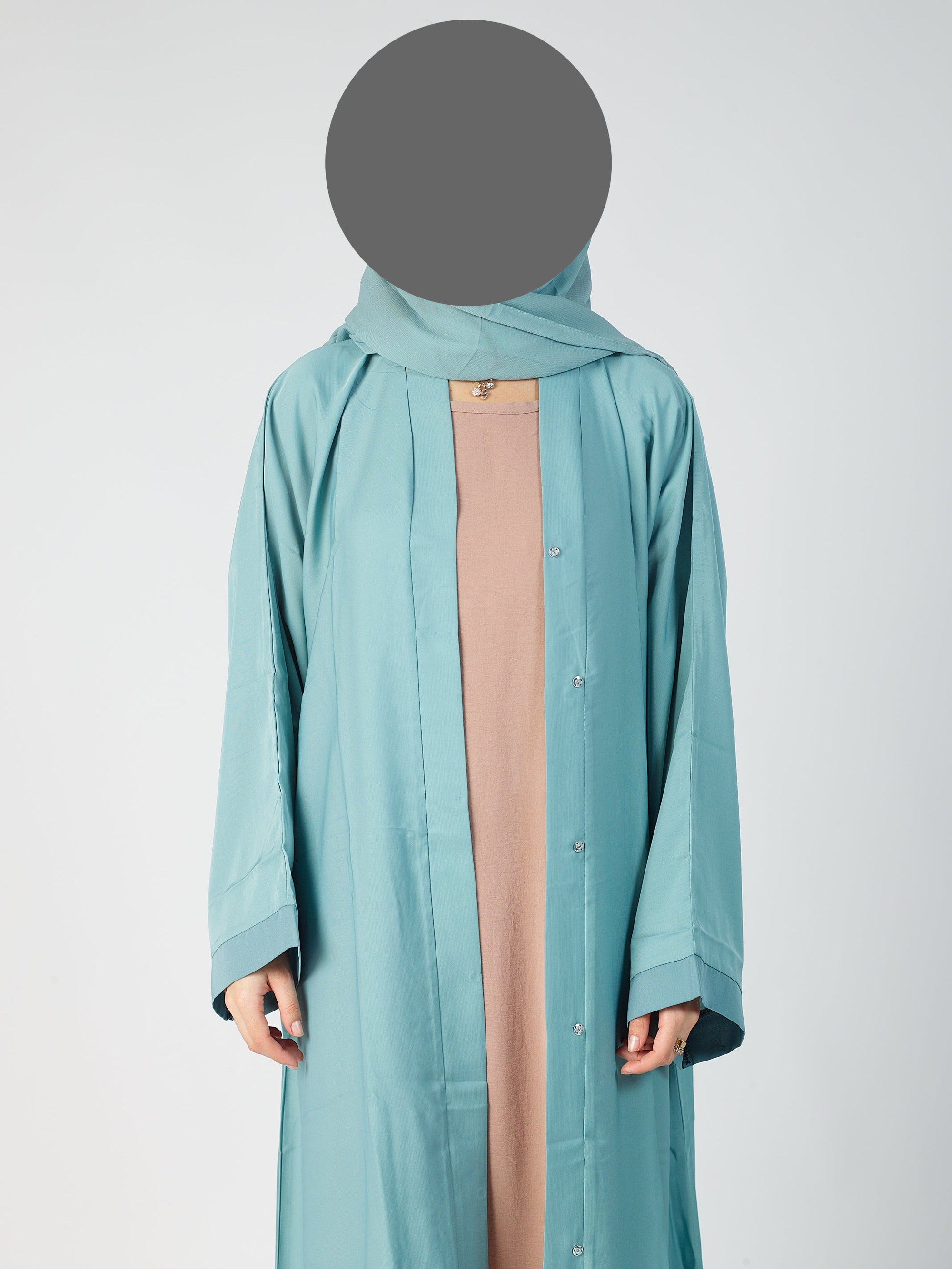 Open abaya - wide sleeve