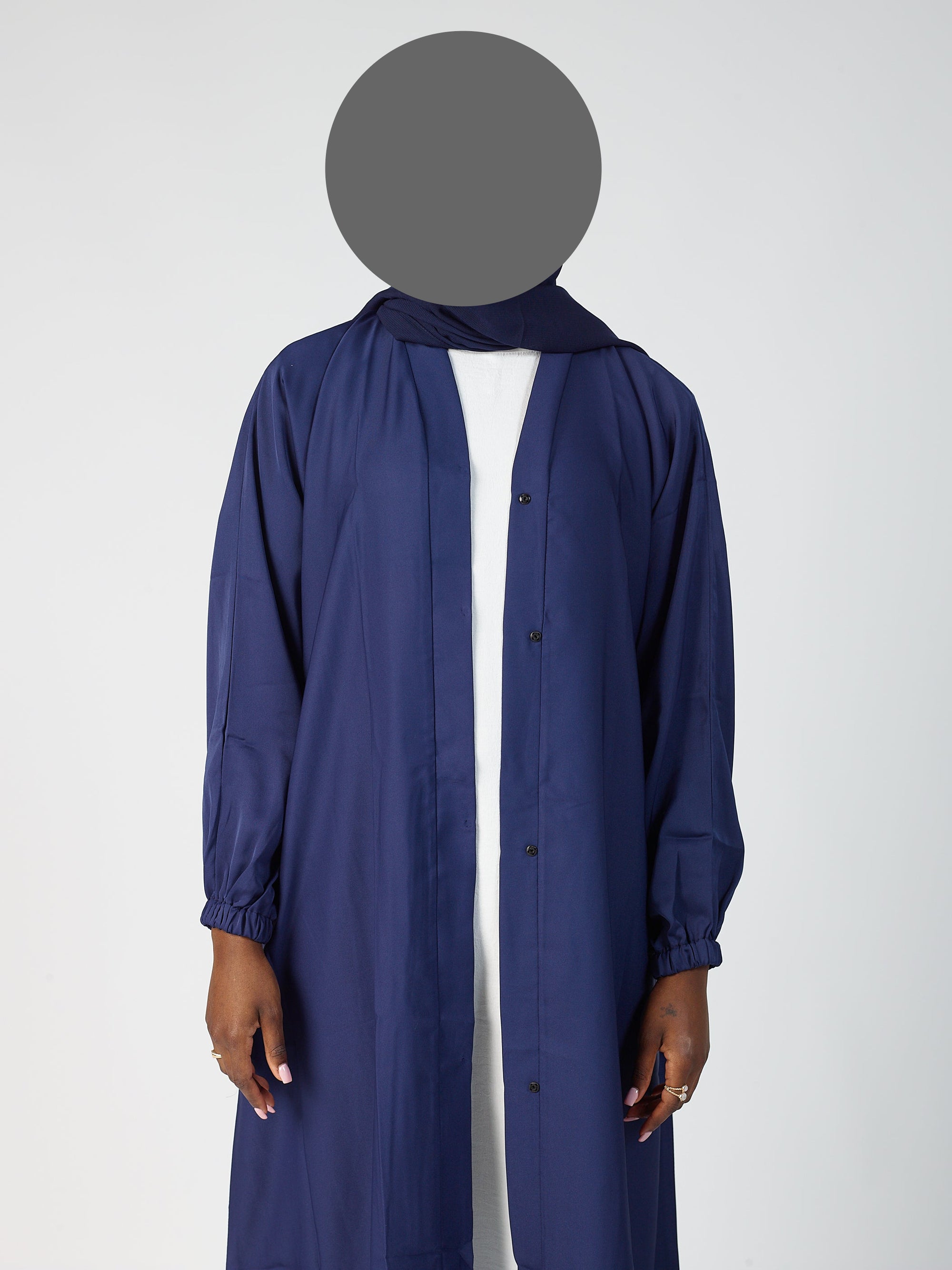 Open abaya - Cuff sleeve