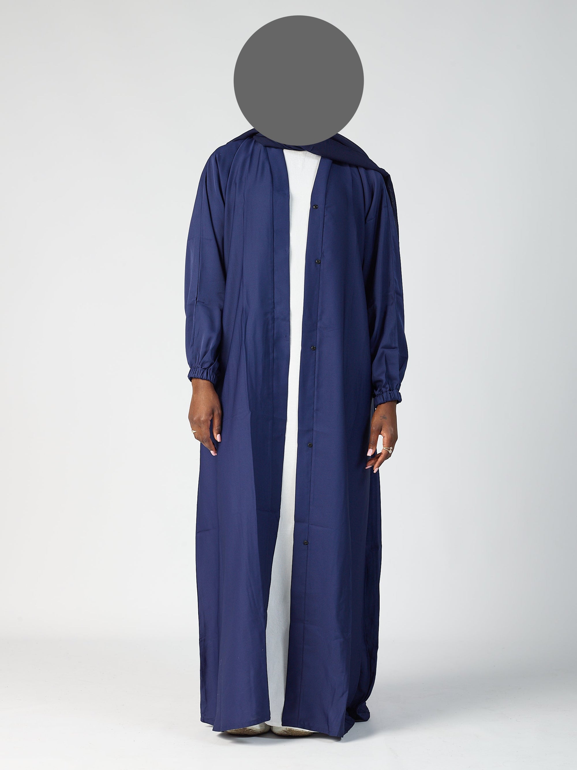 Open abaya - Cuff sleeve