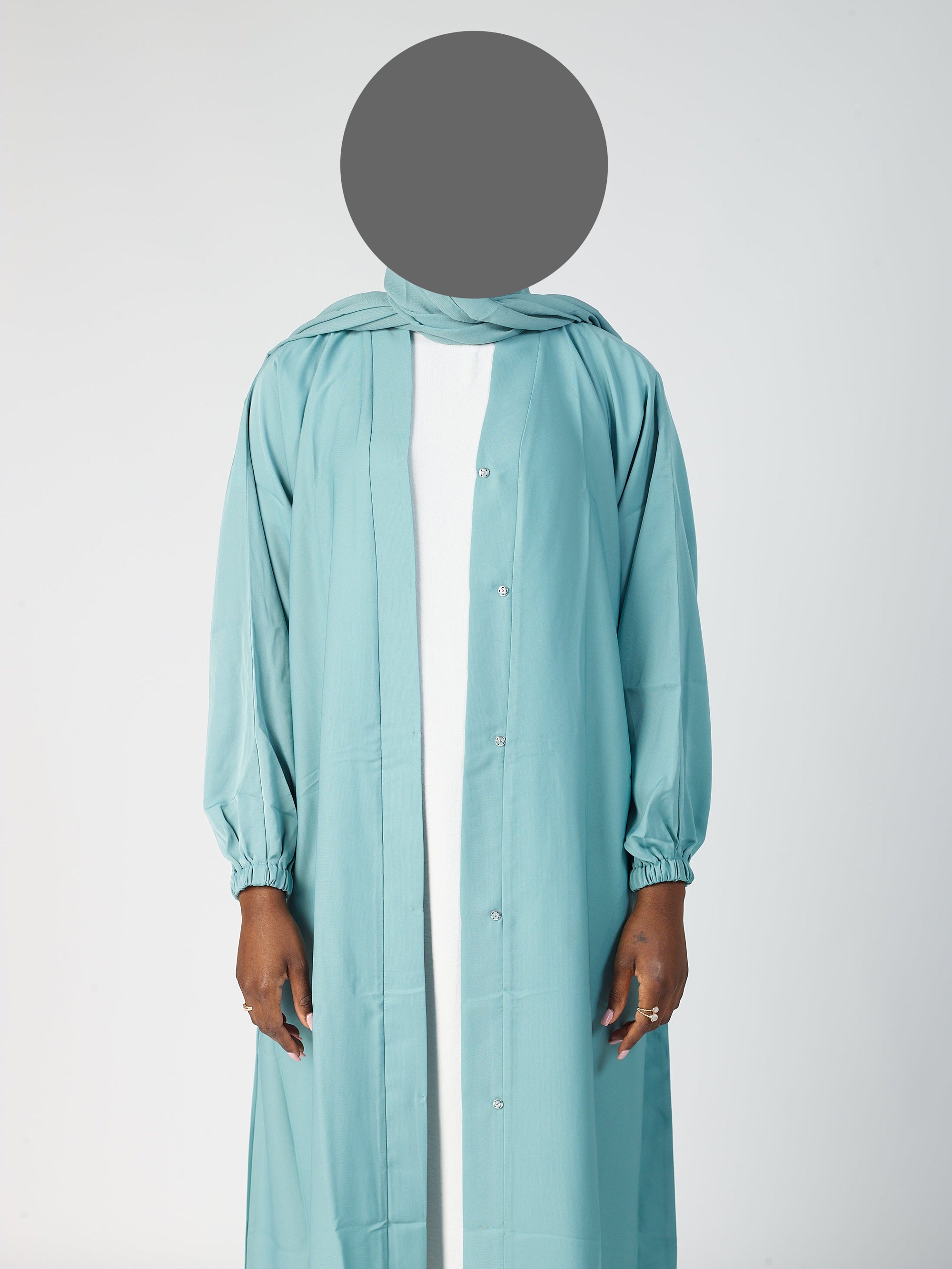 Open abaya - Cuff sleeve