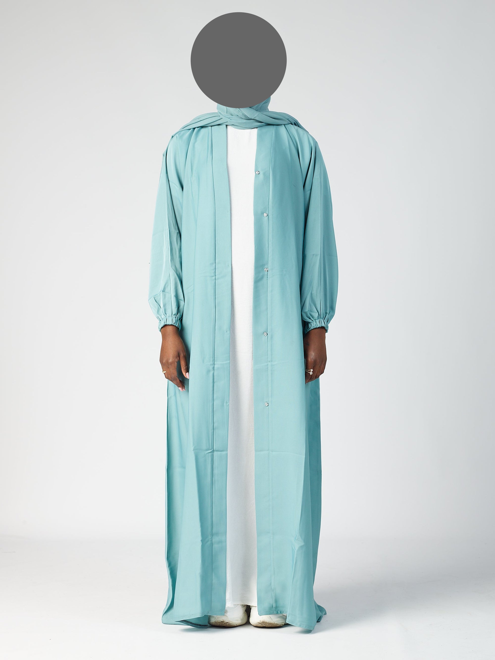 Open abaya - Cuff sleeve
