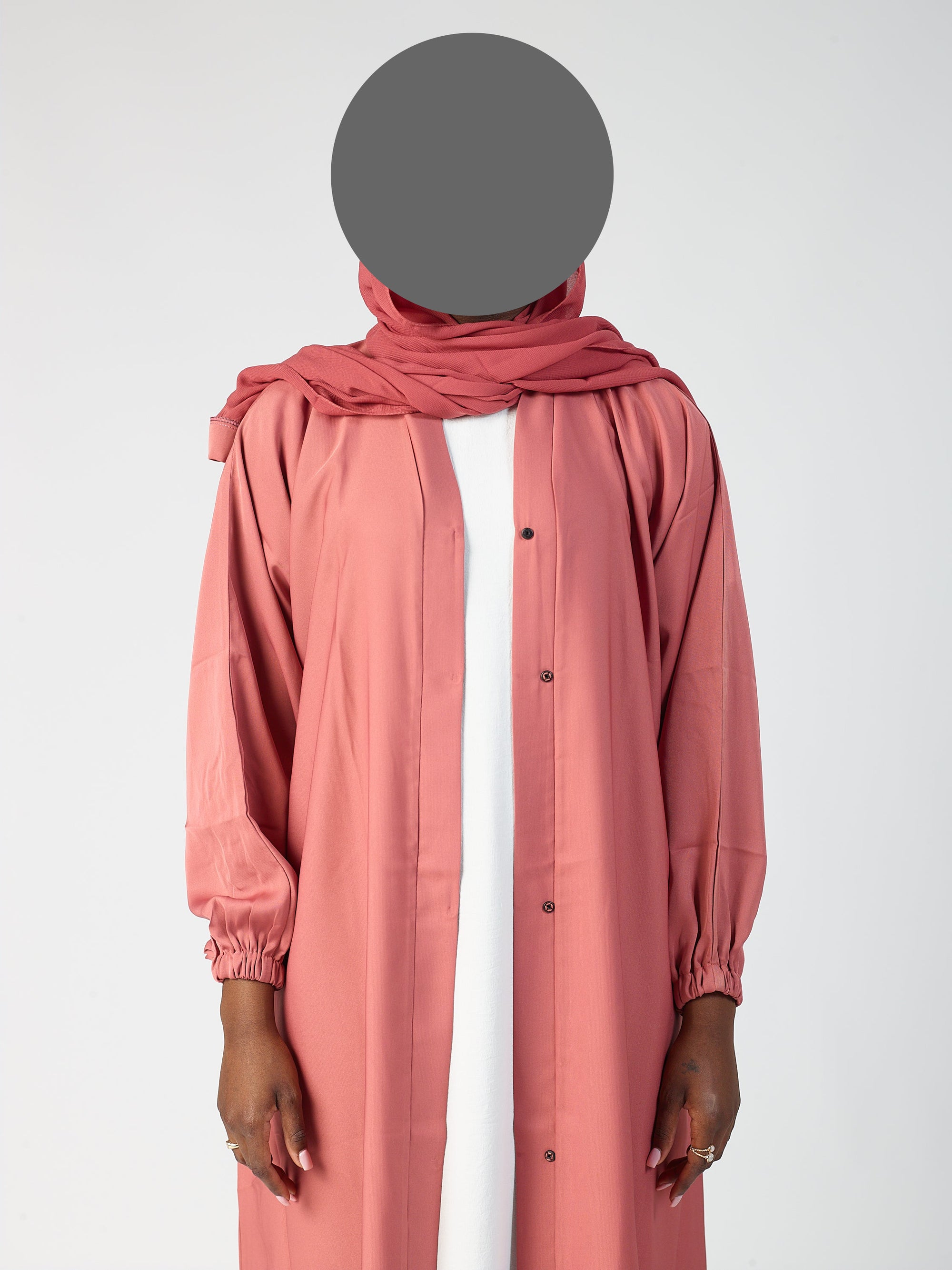 Open abaya - Cuff sleeve