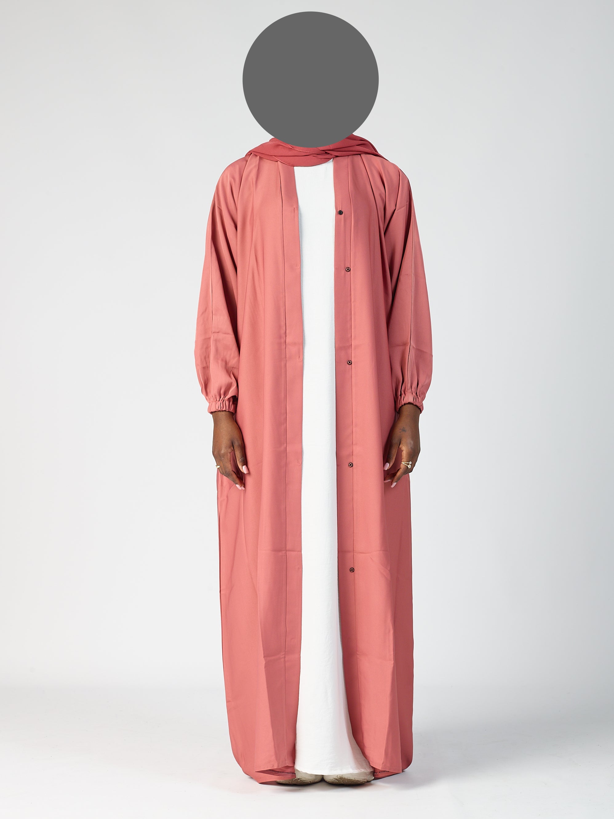 Open abaya - Cuff sleeve