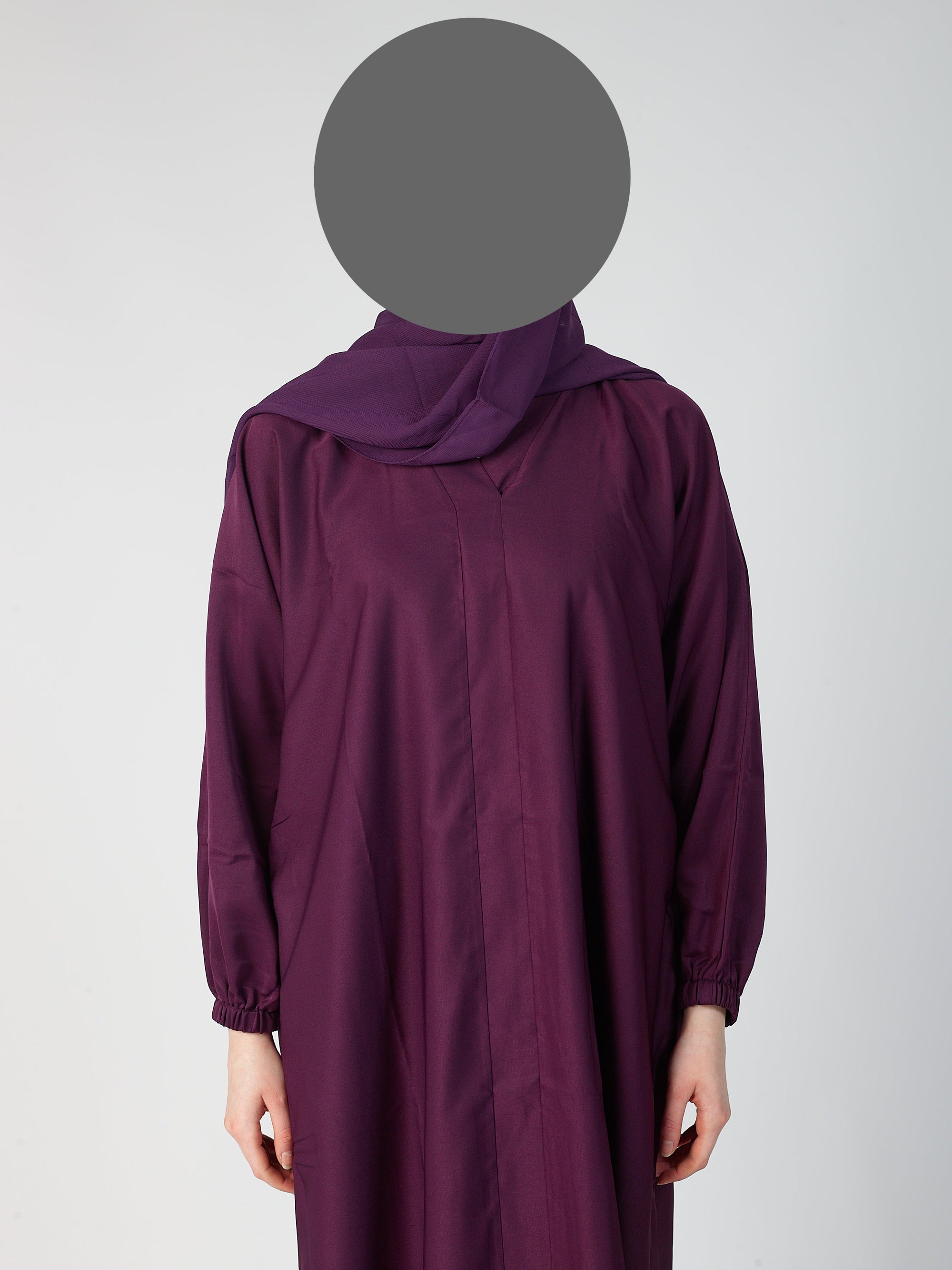 closed abaya  - Cuff sleeve