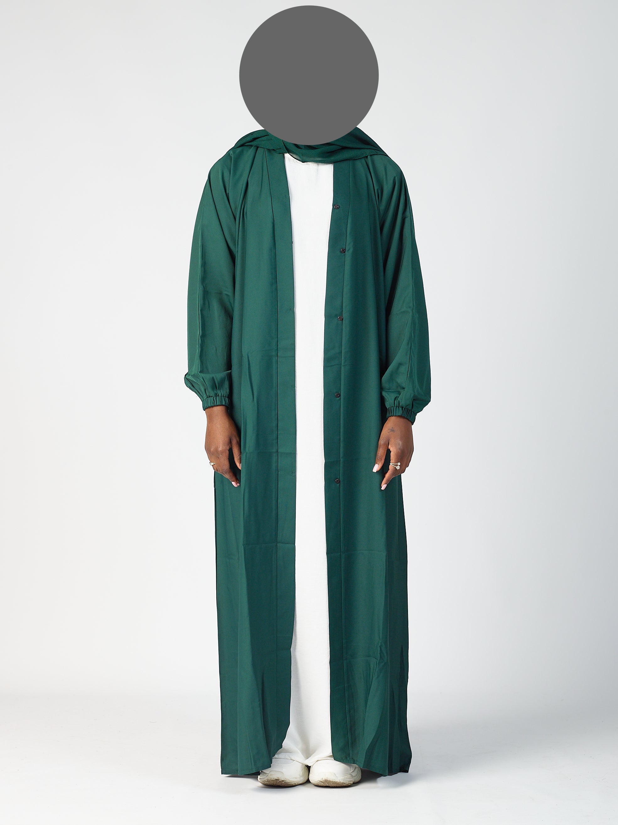Open abaya - Cuff sleeve