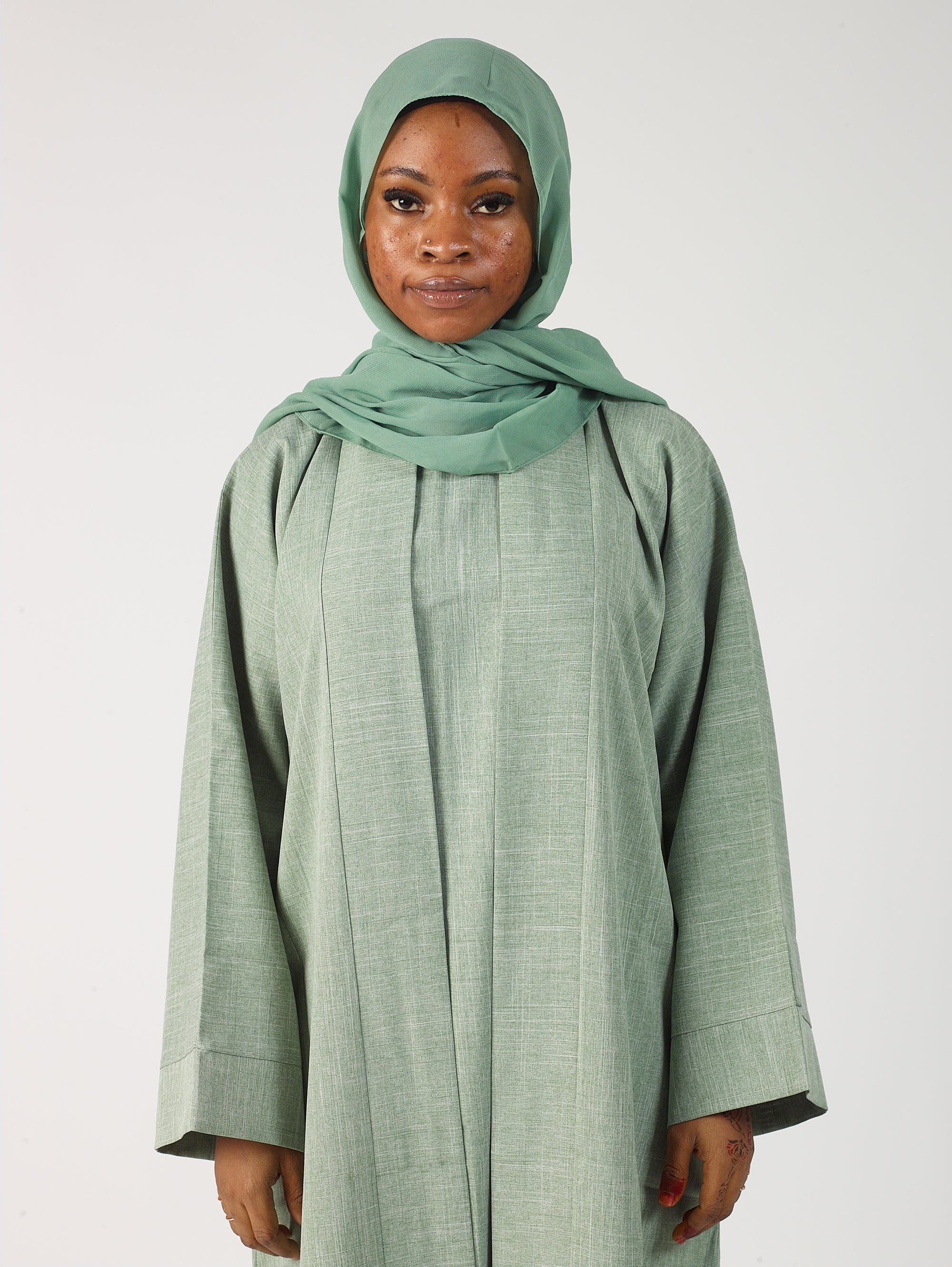 Linen Abaya Open