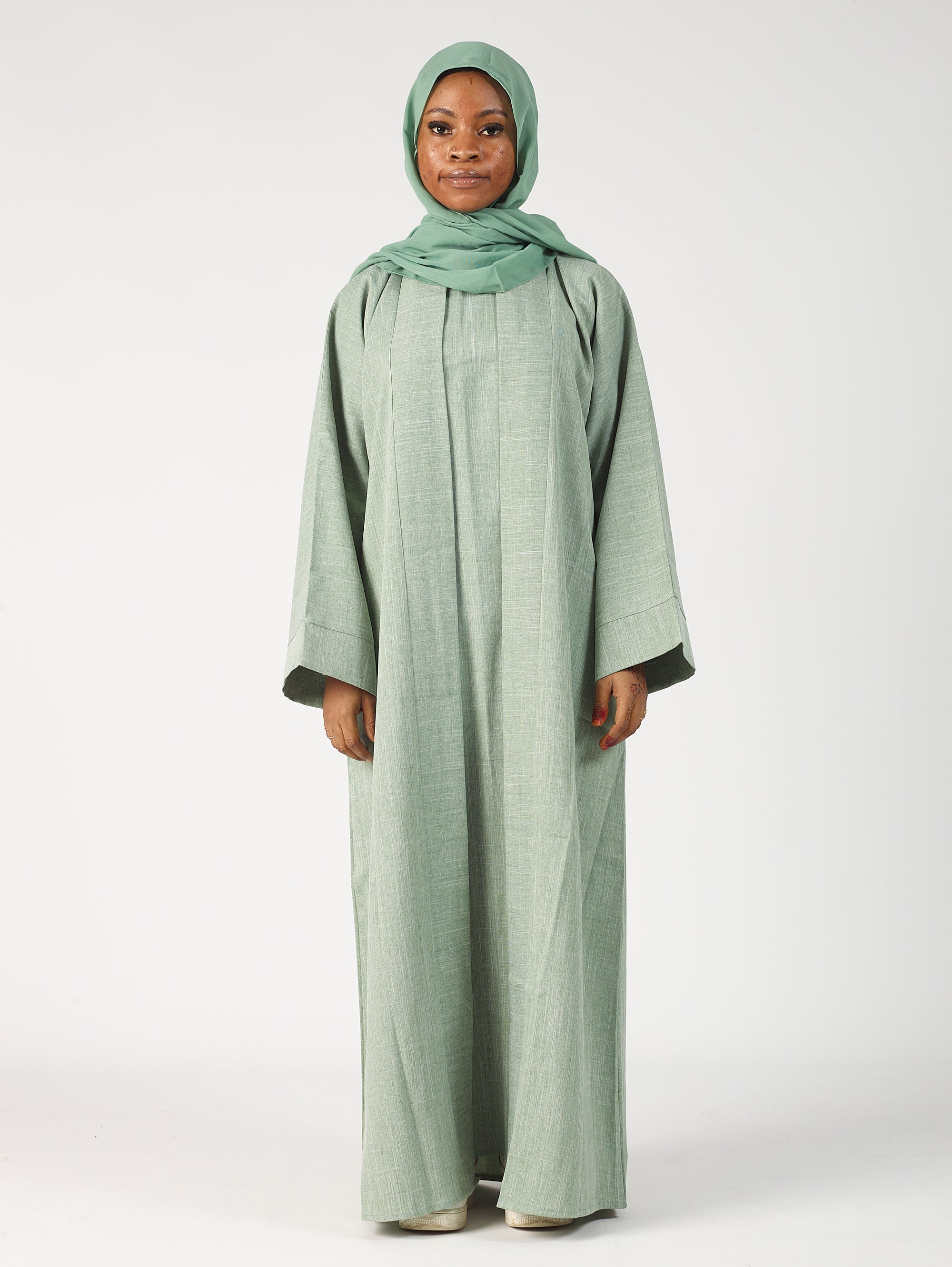 Linen Abaya Open