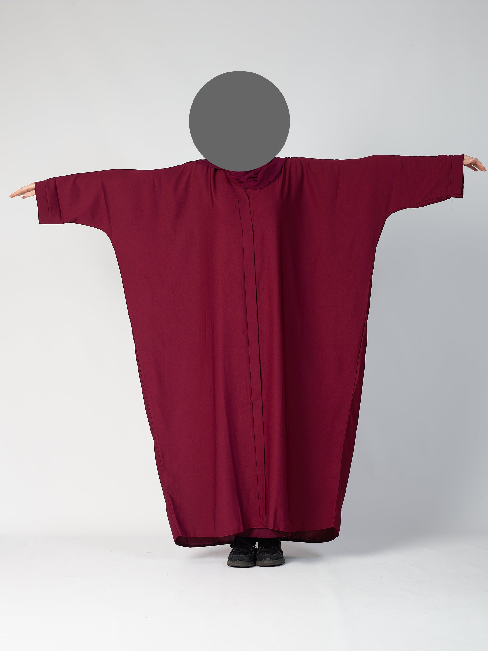Batwing Open Abaya - wide sleeve -