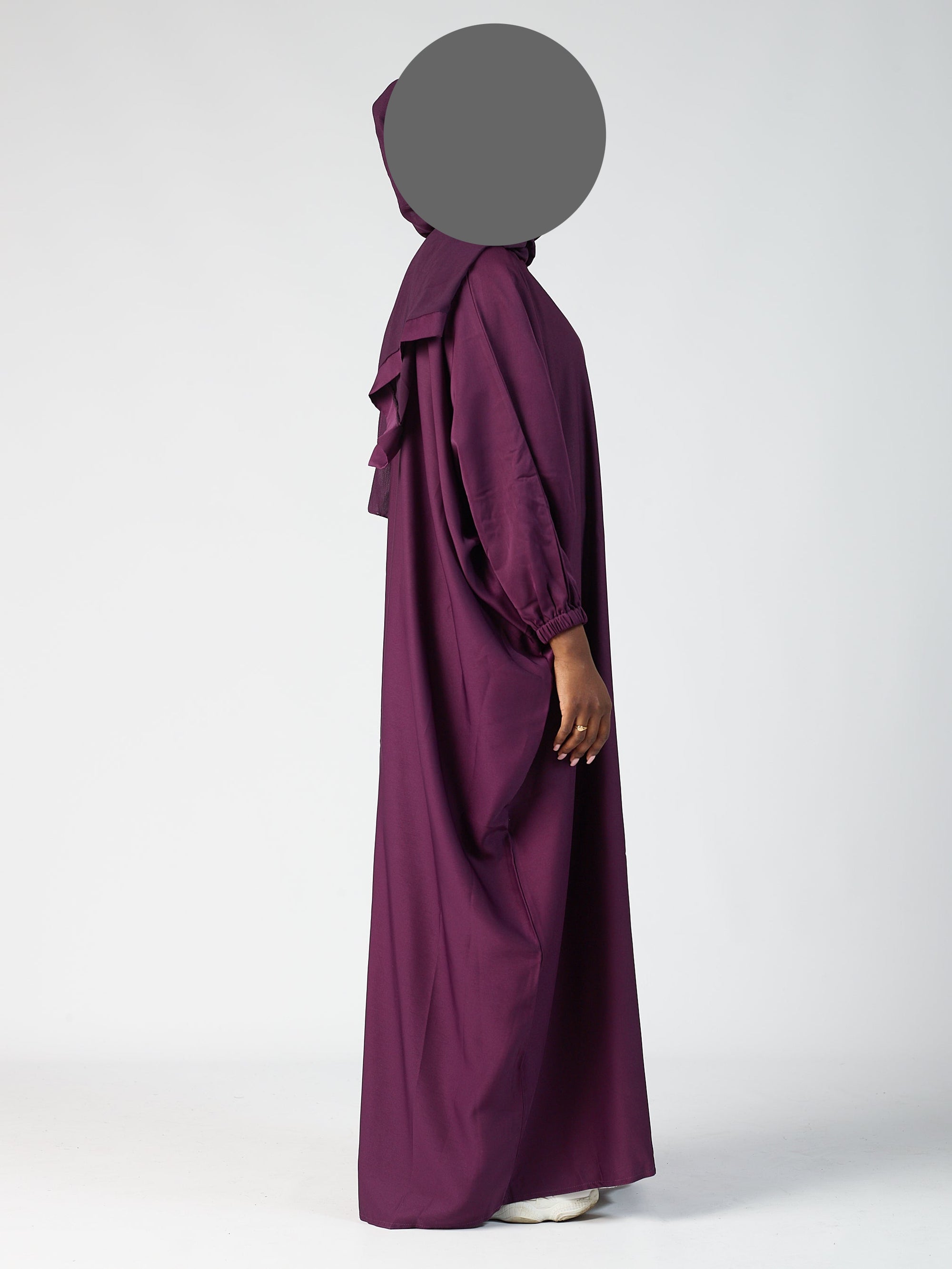Batwing Open Abaya - Cuff sleeve