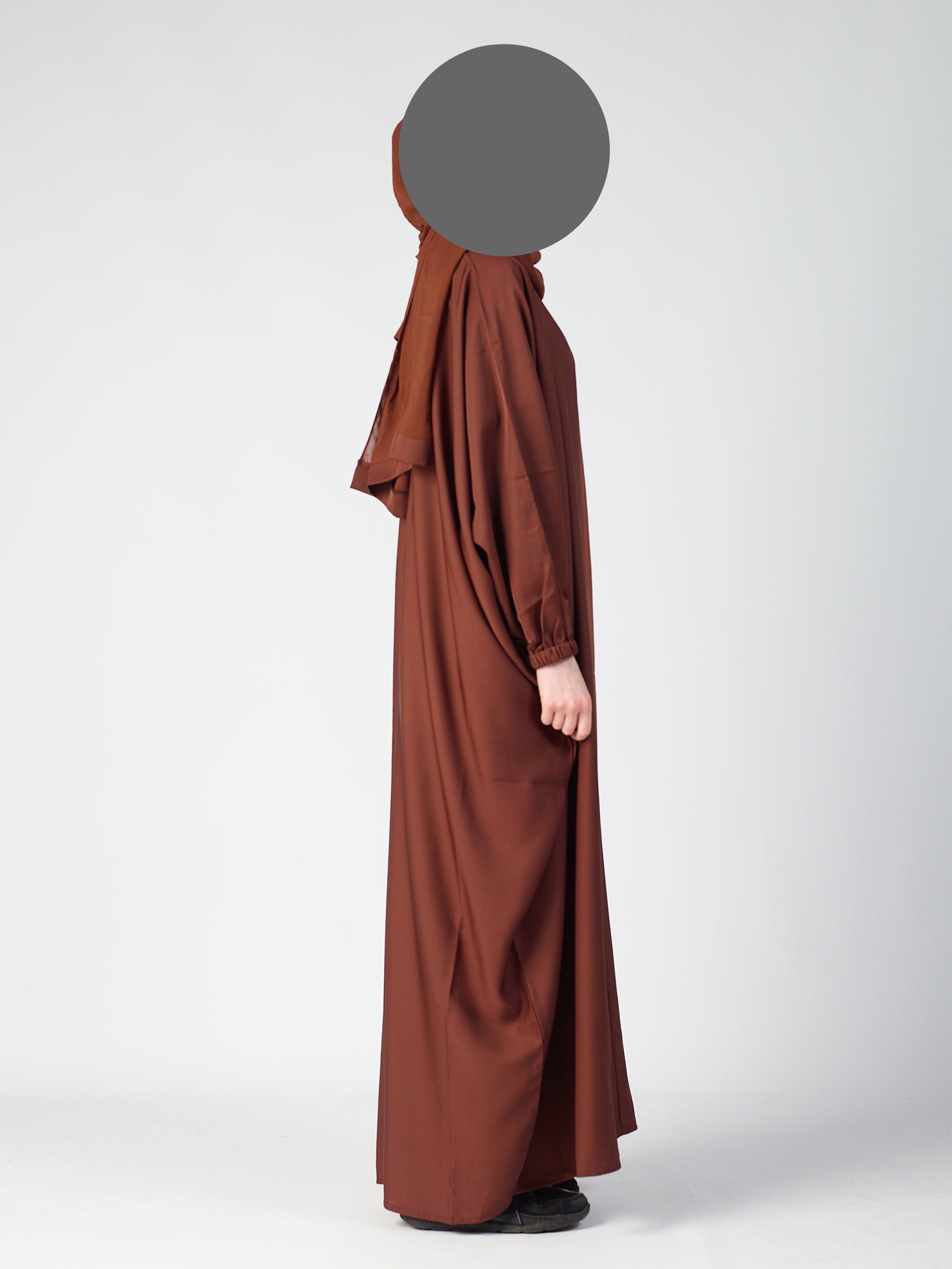 Batwing Open Abaya - Cuff sleeve