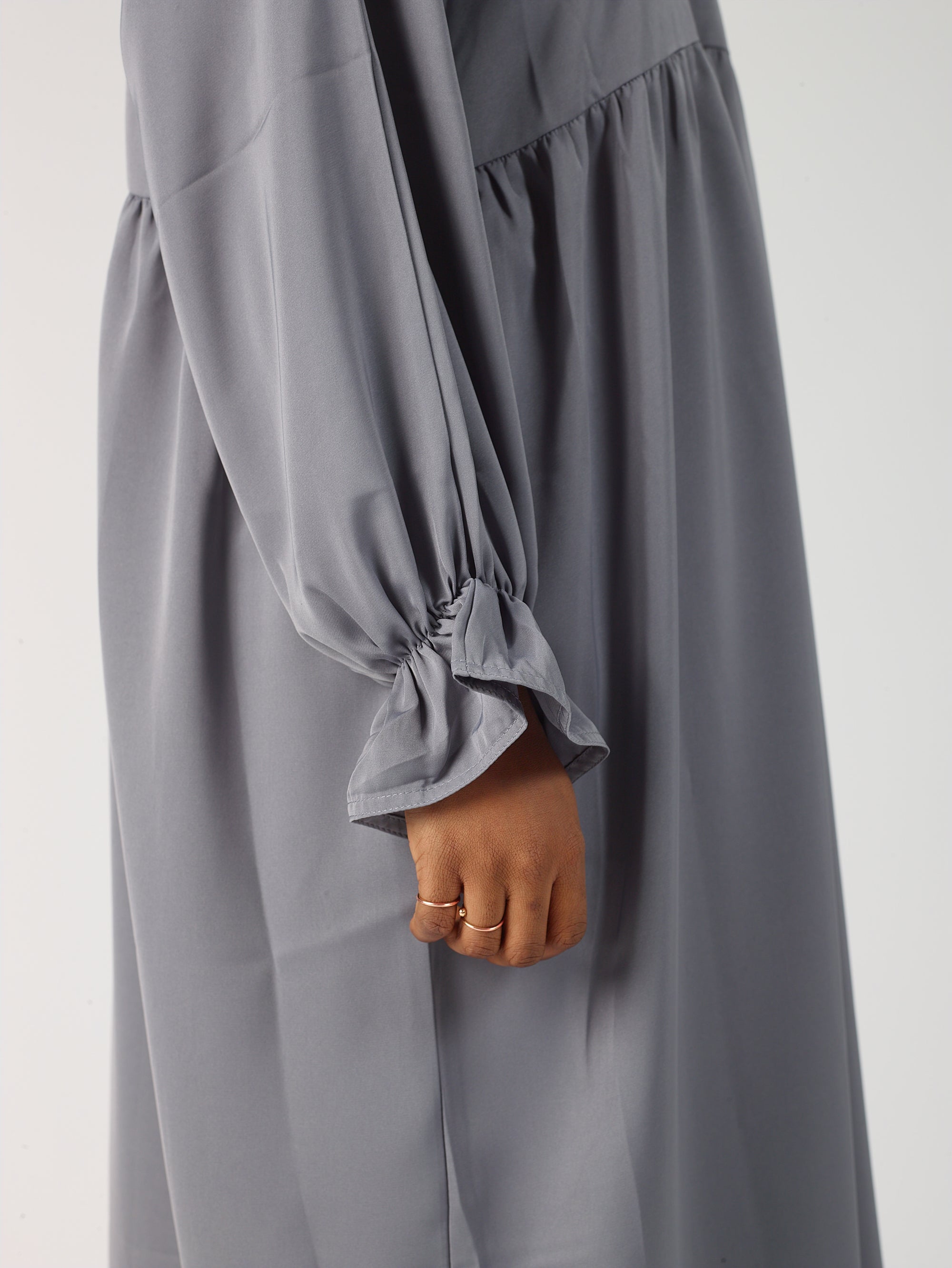 Frill sleeve abaya