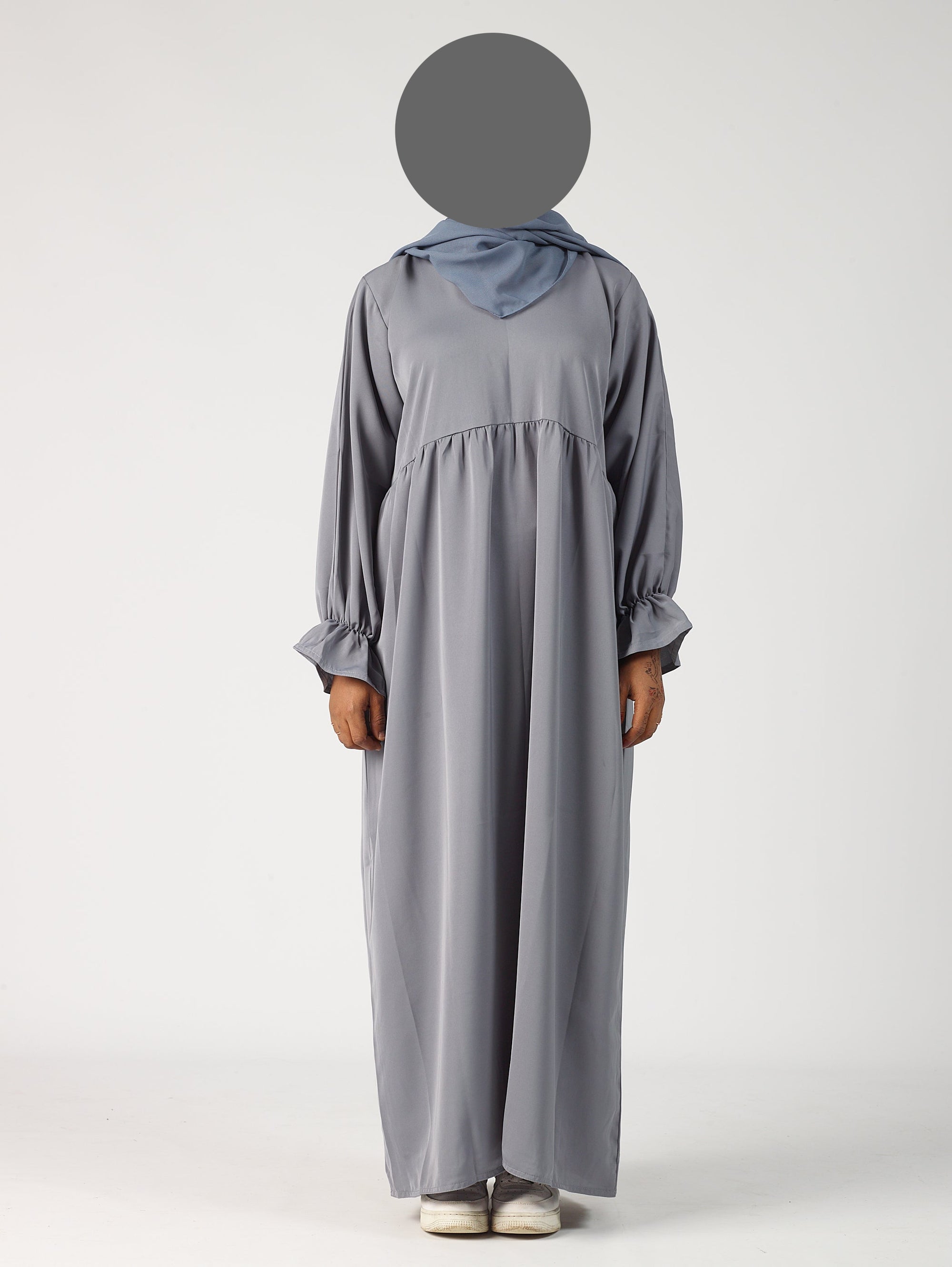 Frill sleeve abaya