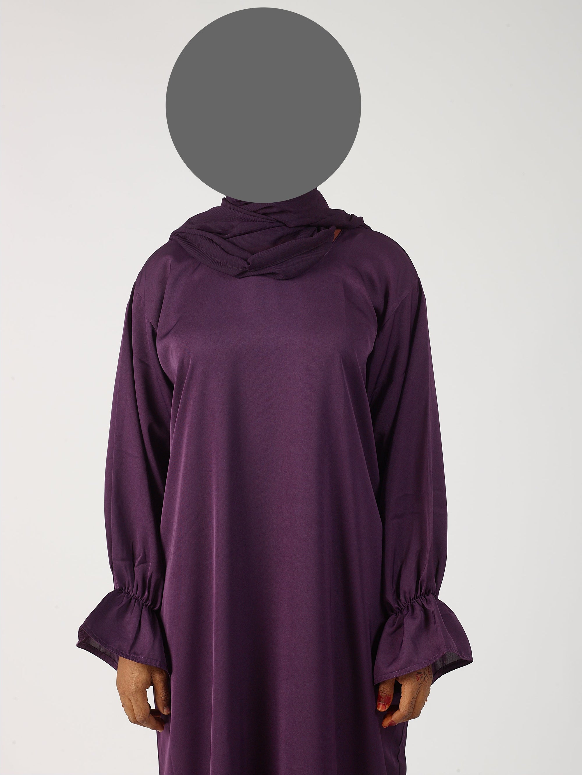 Frill sleeve abaya