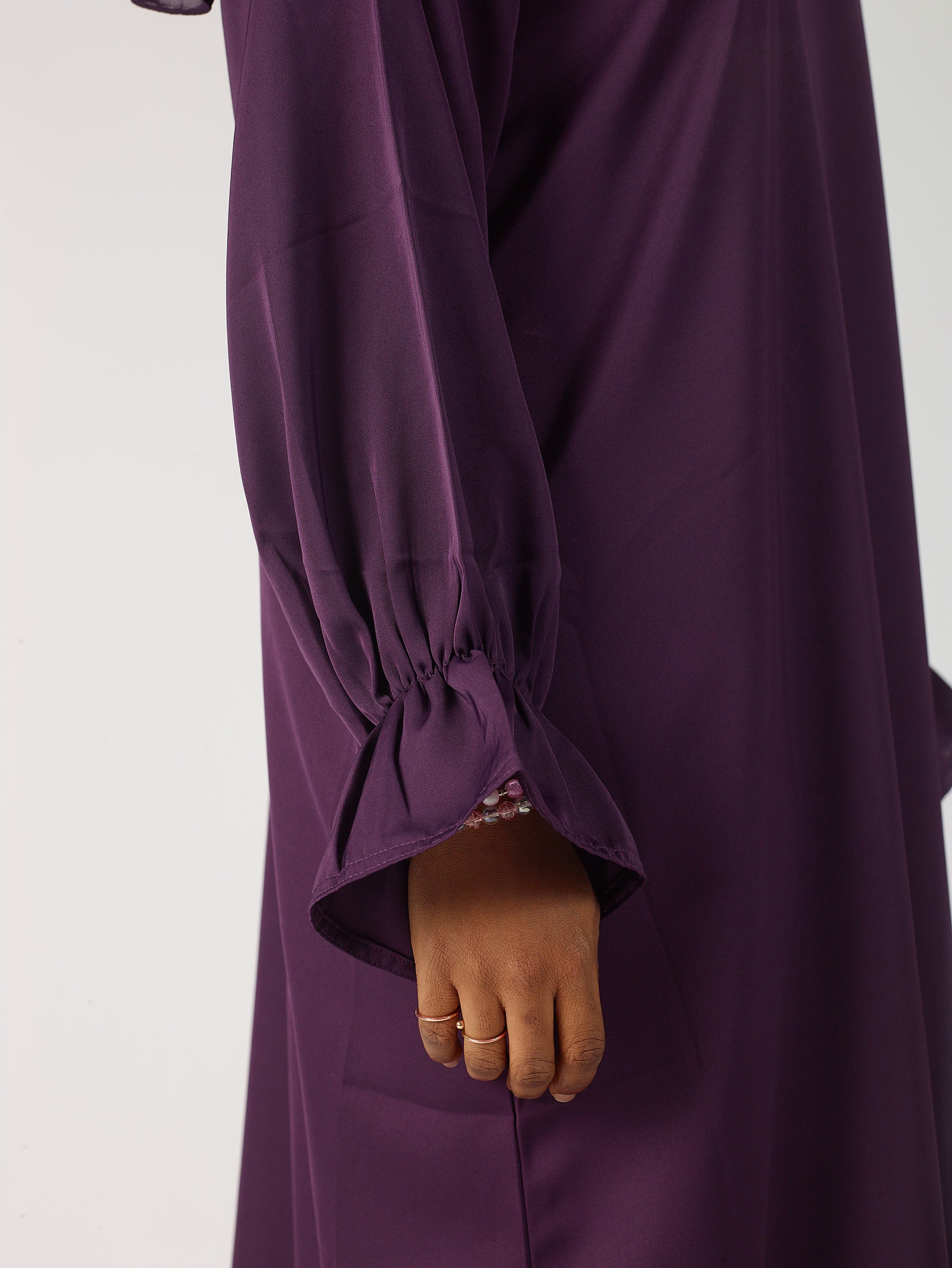 Frill sleeve abaya