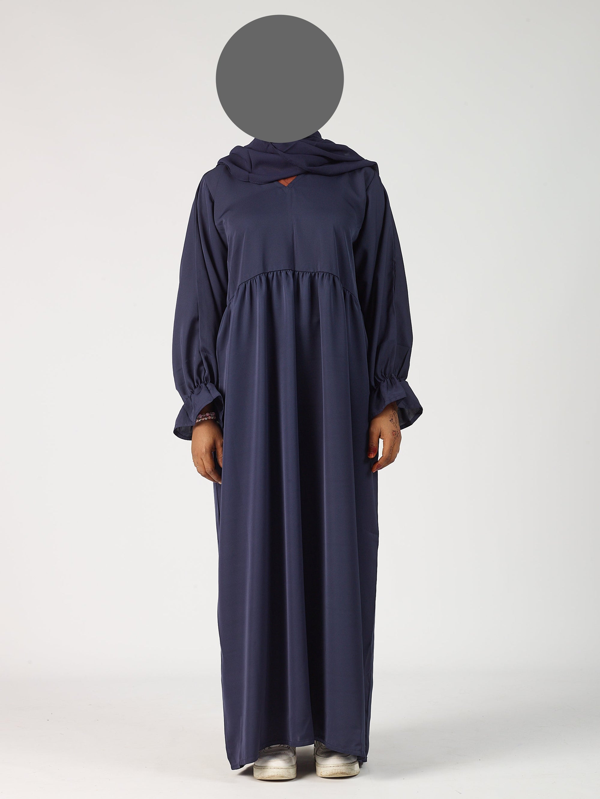 Frill sleeve abaya