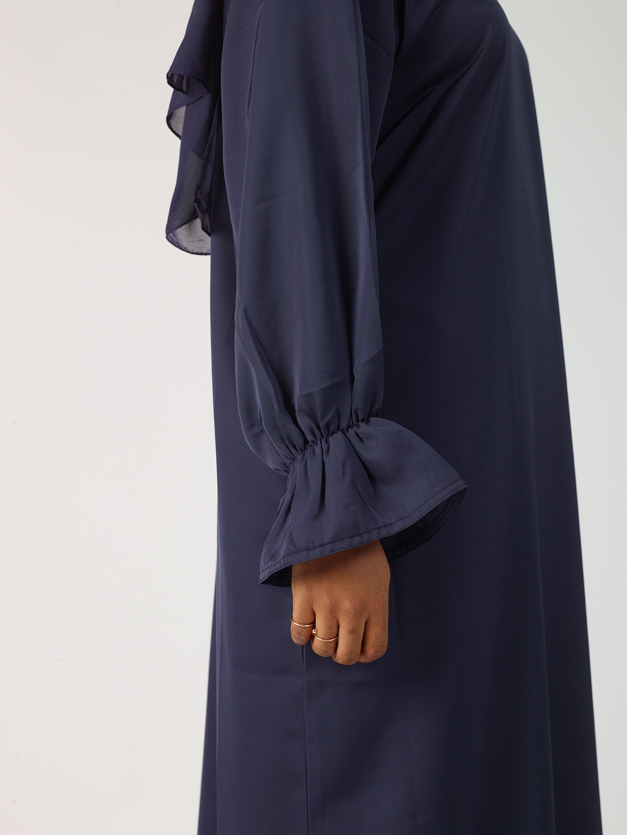 Frill sleeve abaya
