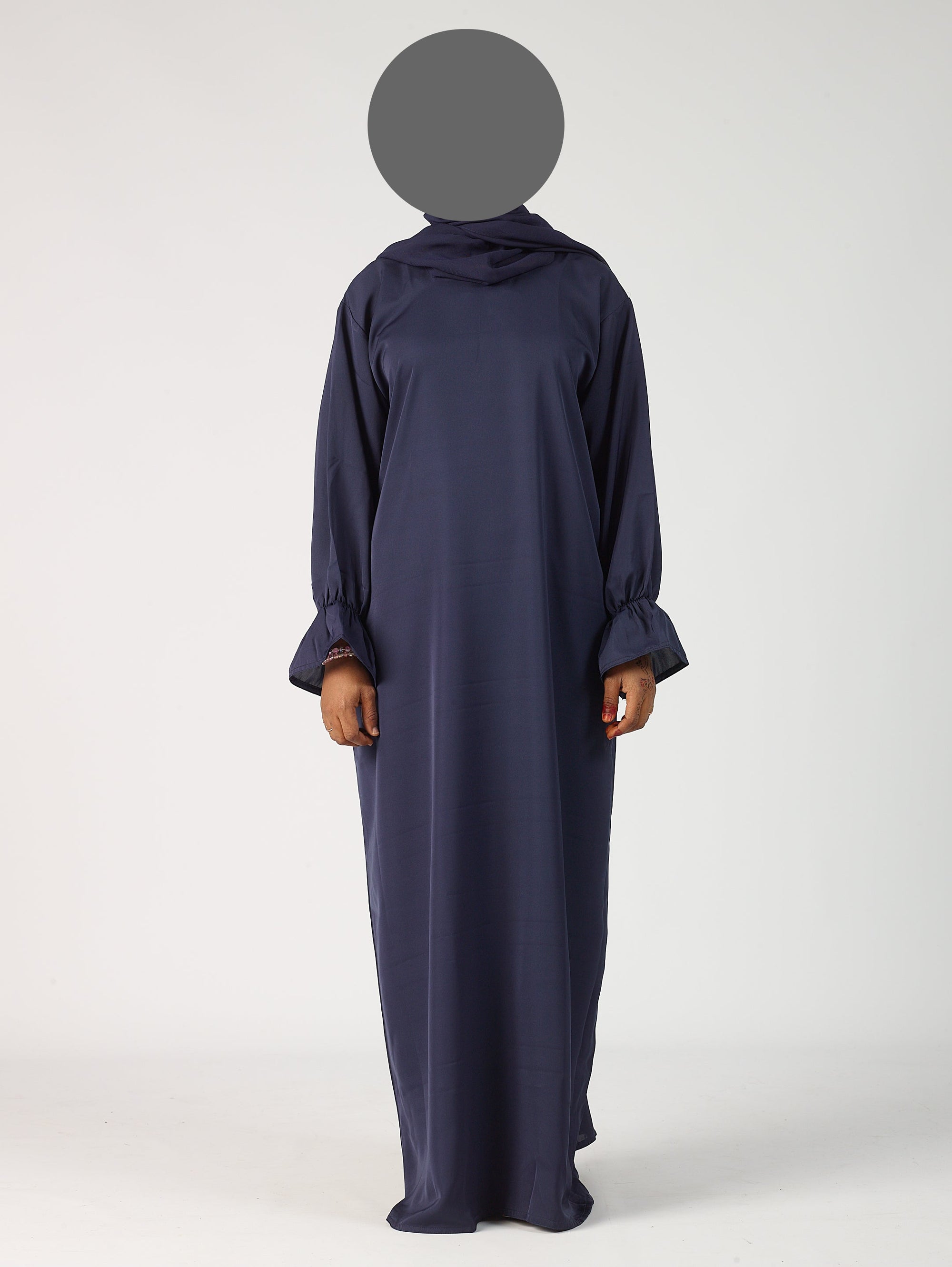 Frill sleeve abaya