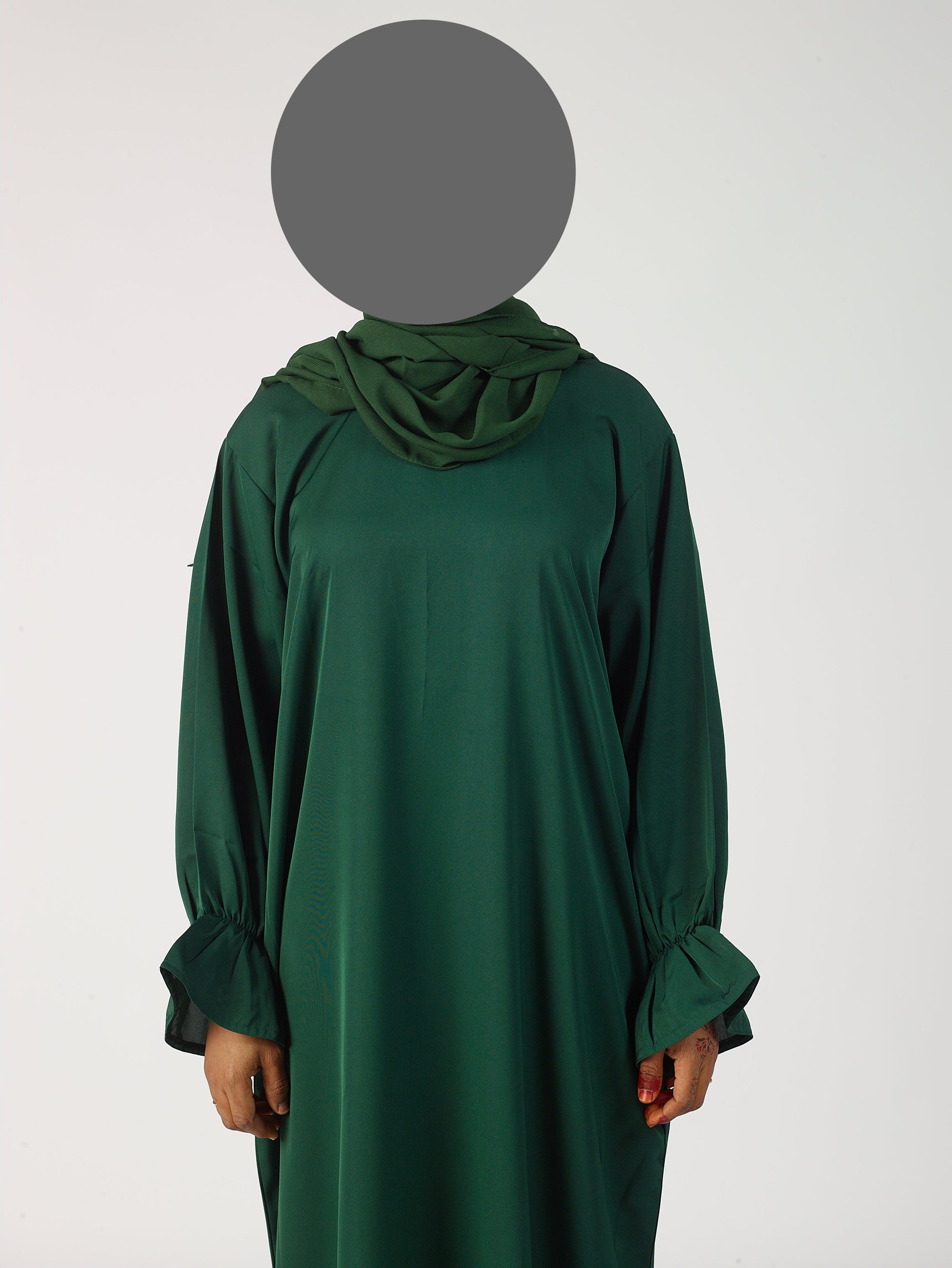Frill sleeve abaya